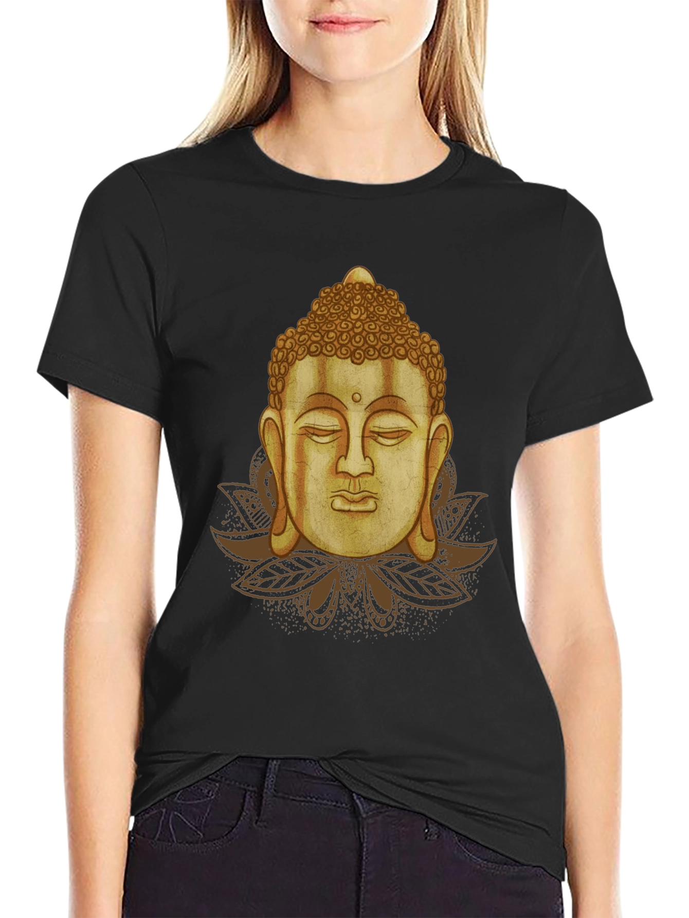 Buddha Graphic Black T-Shirt