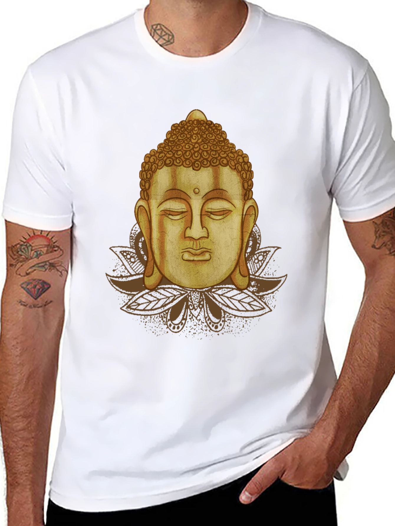 Buddha Graphic Black T-Shirt