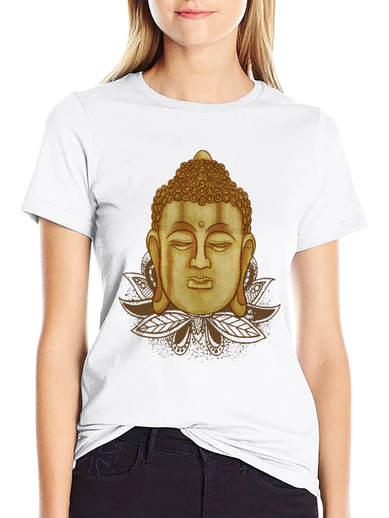 Buddha Graphic Black T-Shirt