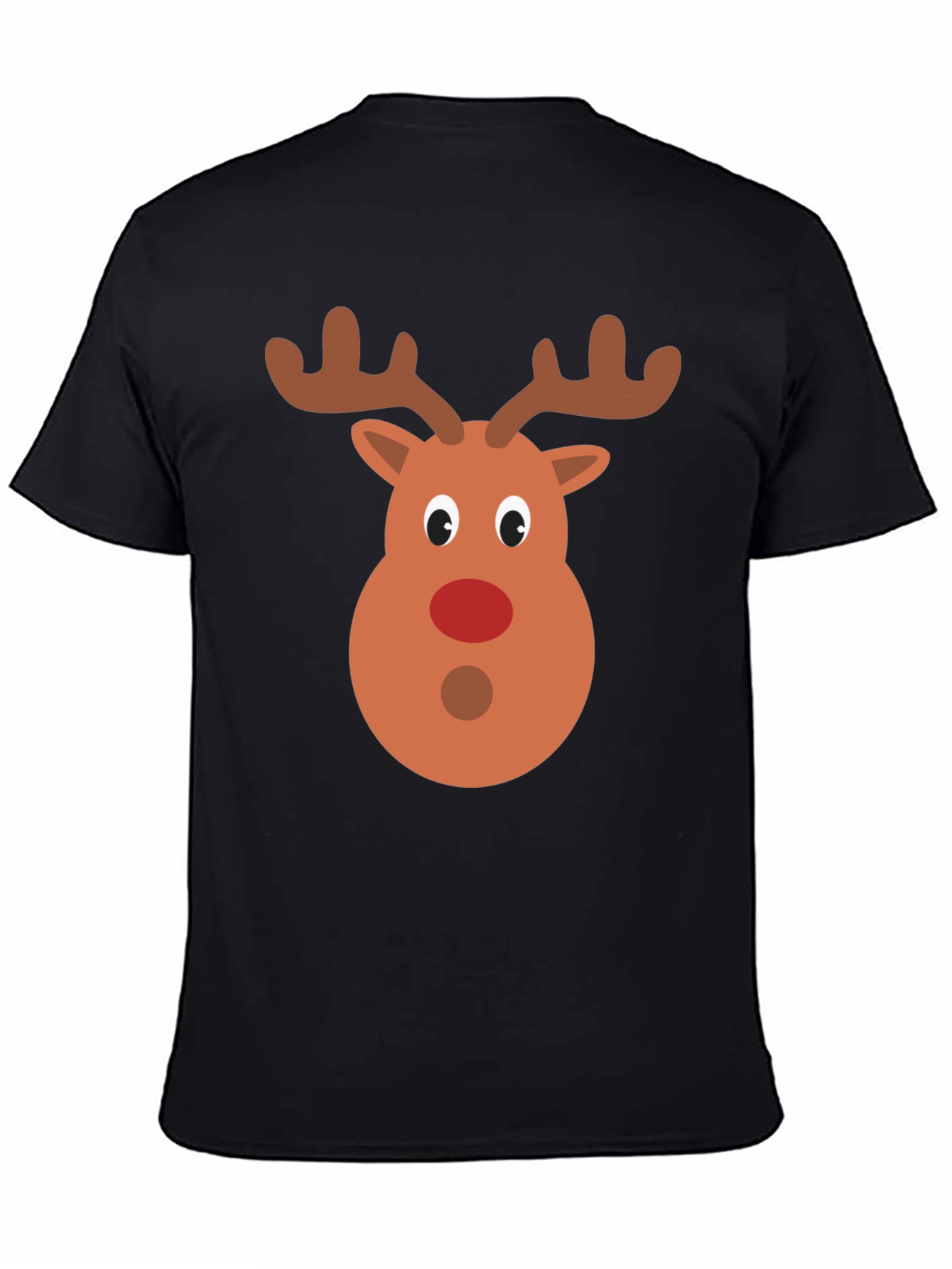 Festive Reindeer Graphic Tee - Holiday Cheer