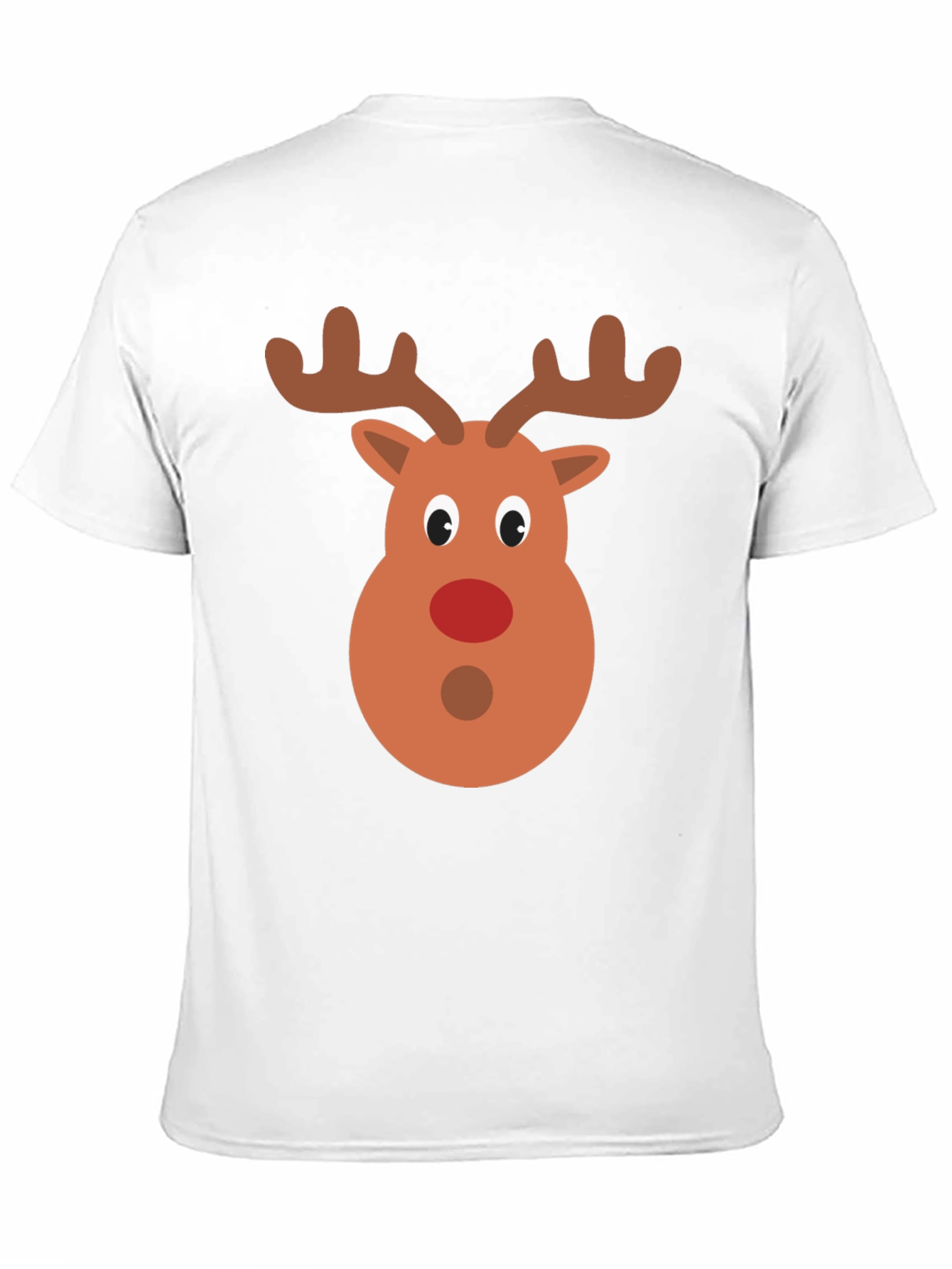 Festive Reindeer Graphic Tee - Holiday Cheer