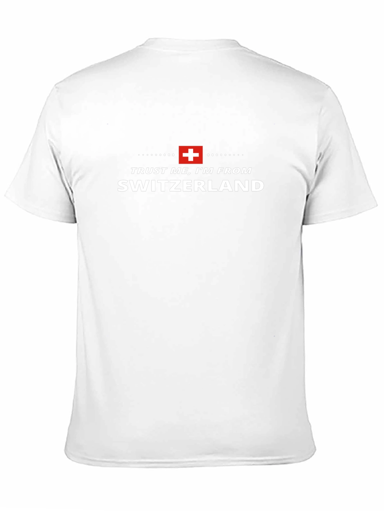Trust Me Im From Switzerland Black T-Shirt