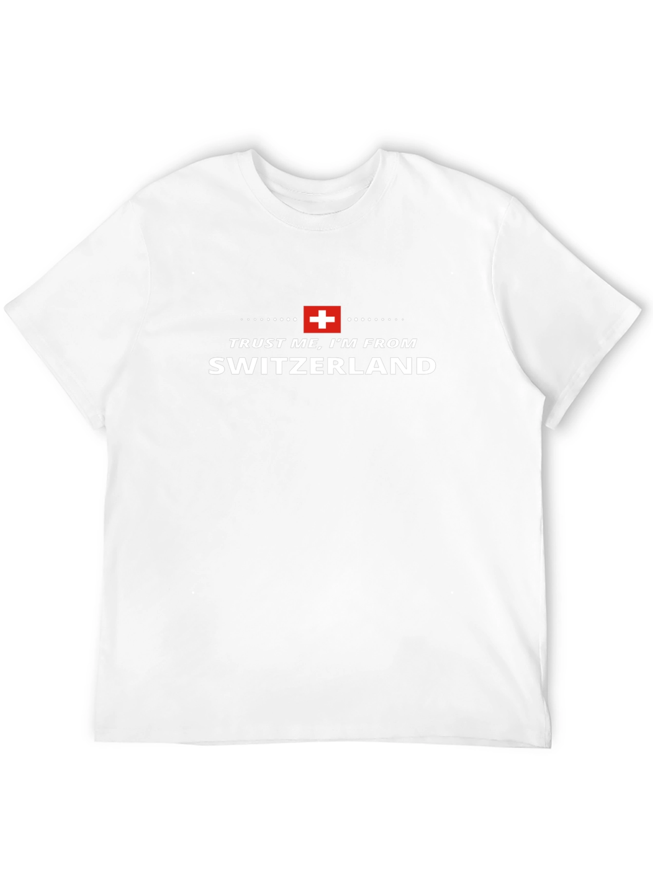 Trust Me Im From Switzerland Black T-Shirt