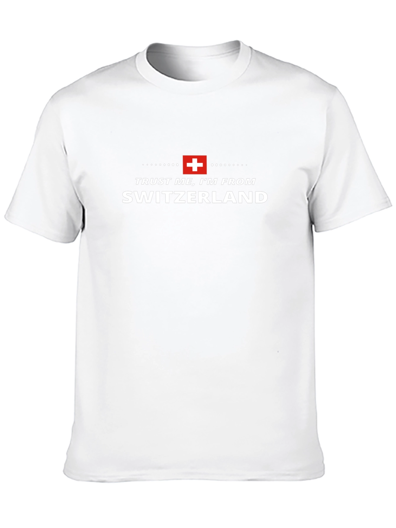 Trust Me Im From Switzerland Black T-Shirt