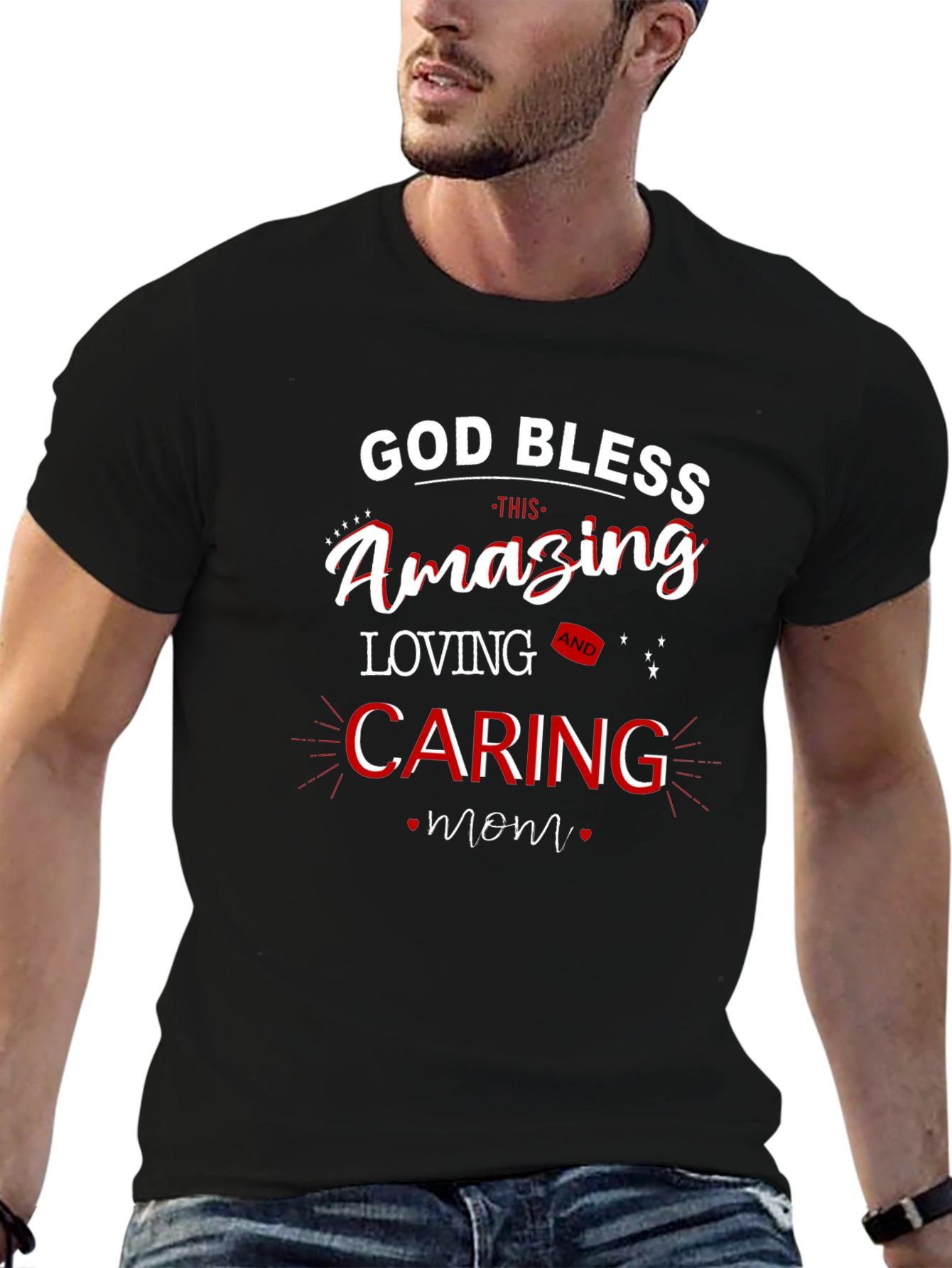 God Bless Mom T-Shirt - Amazing Loving Caring Design