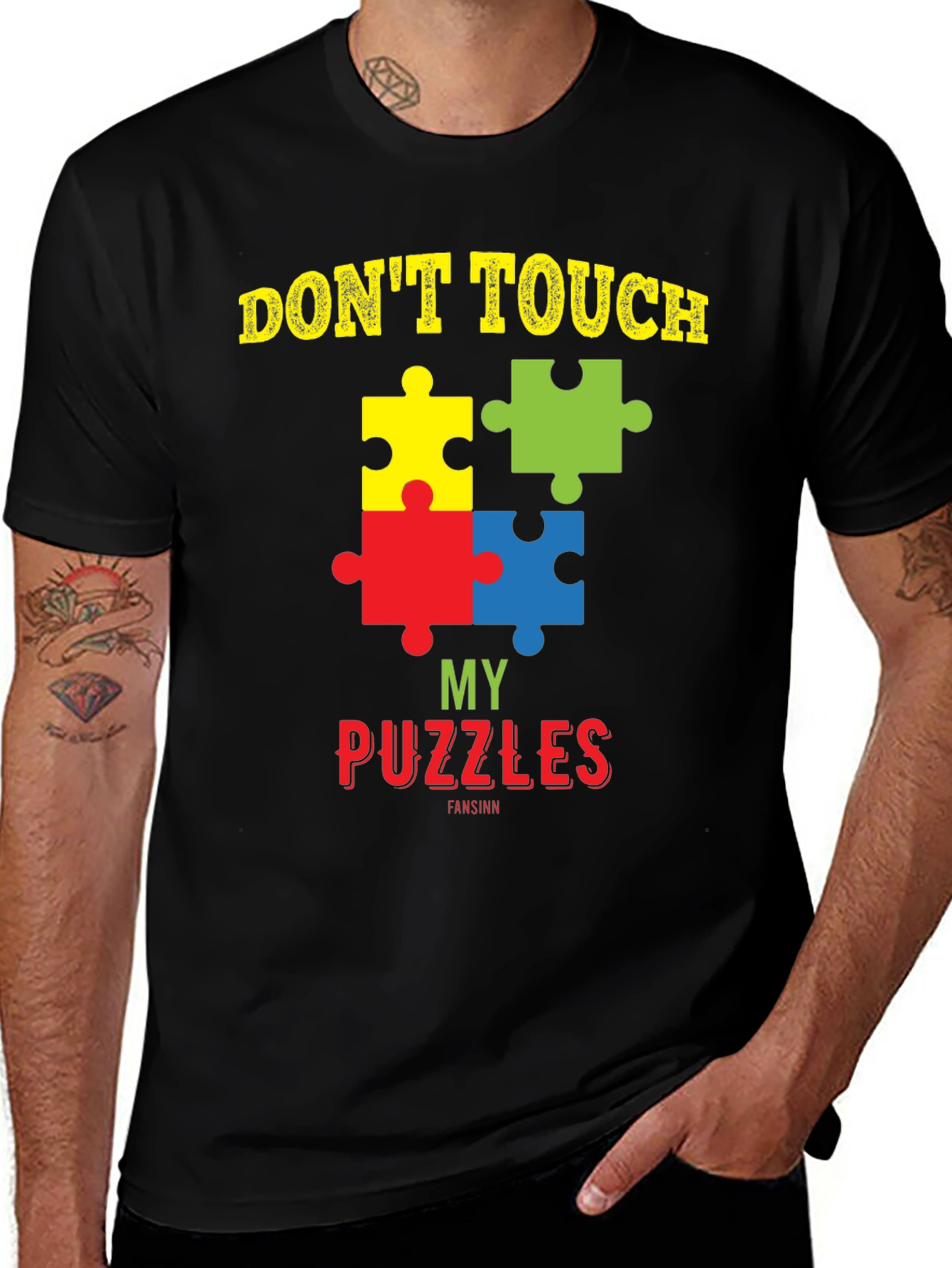 Autism Awareness T-Shirt - Dont Touch My Puzzles