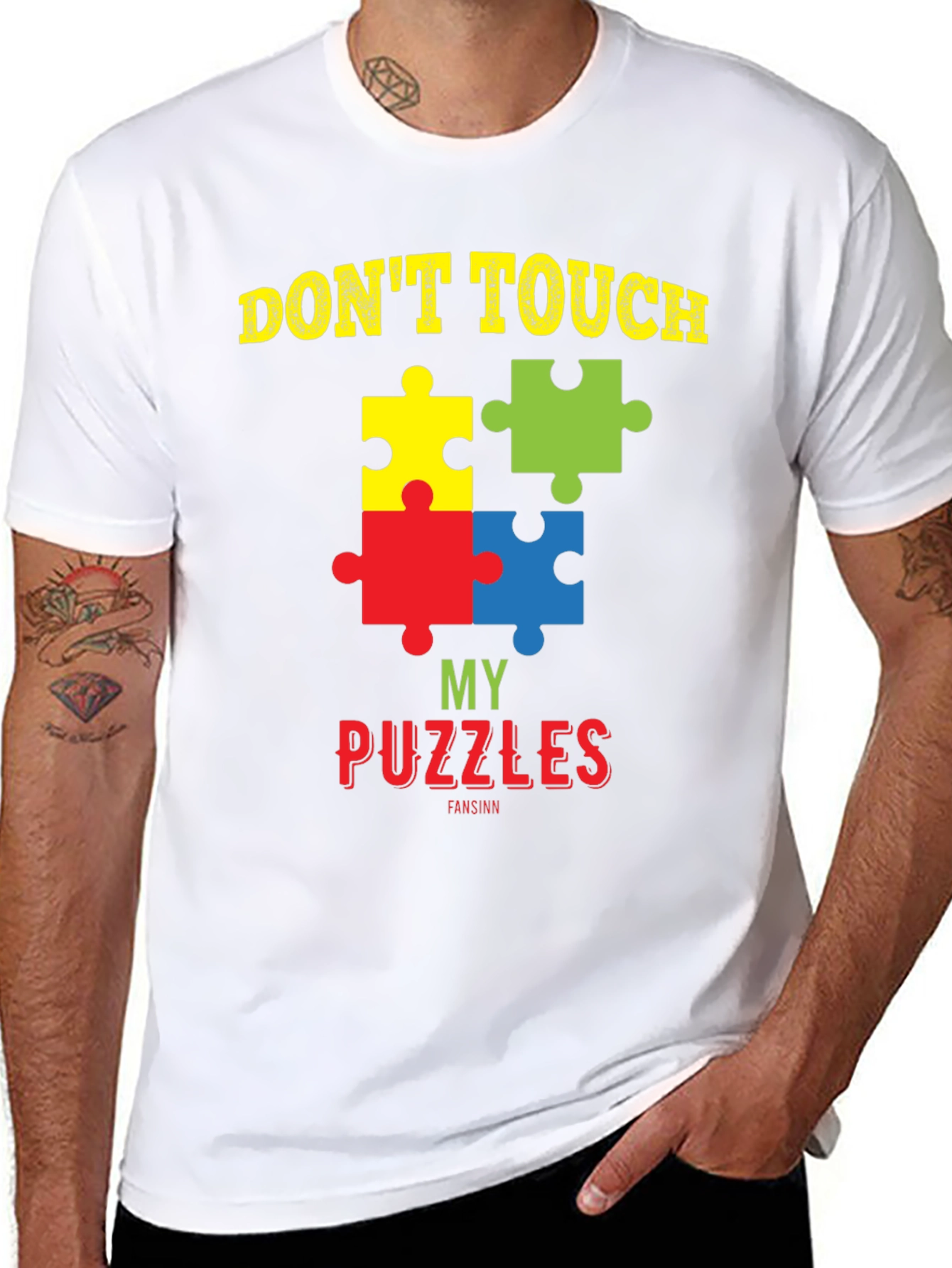 Autism Awareness T-Shirt - Dont Touch My Puzzles