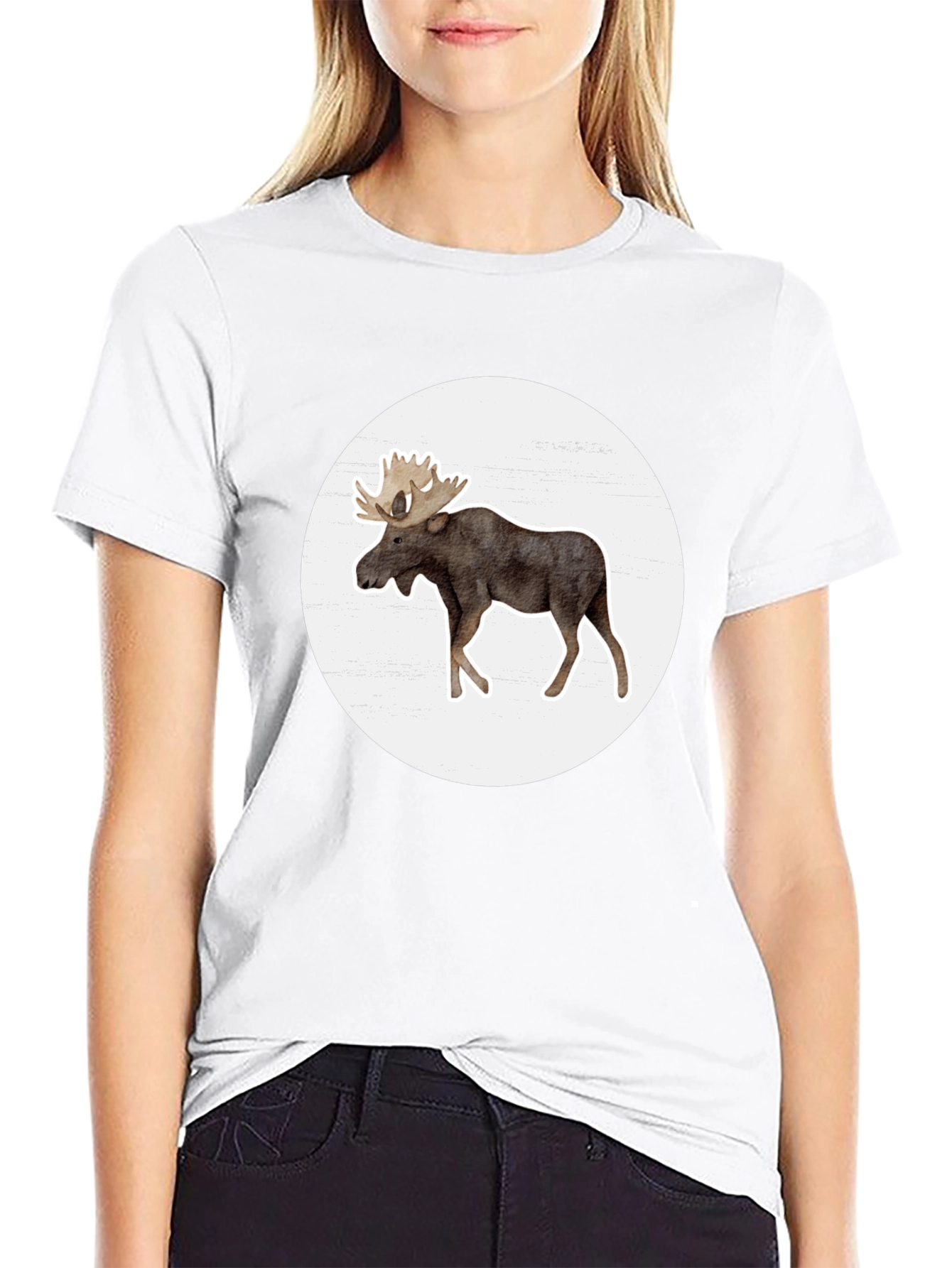 Moose Graphic Tee - Casual Comfort