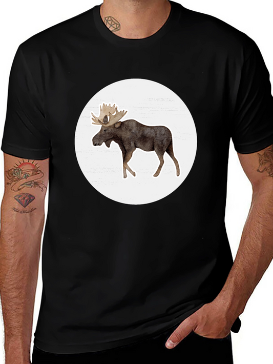 Moose Graphic Tee - Casual Comfort
