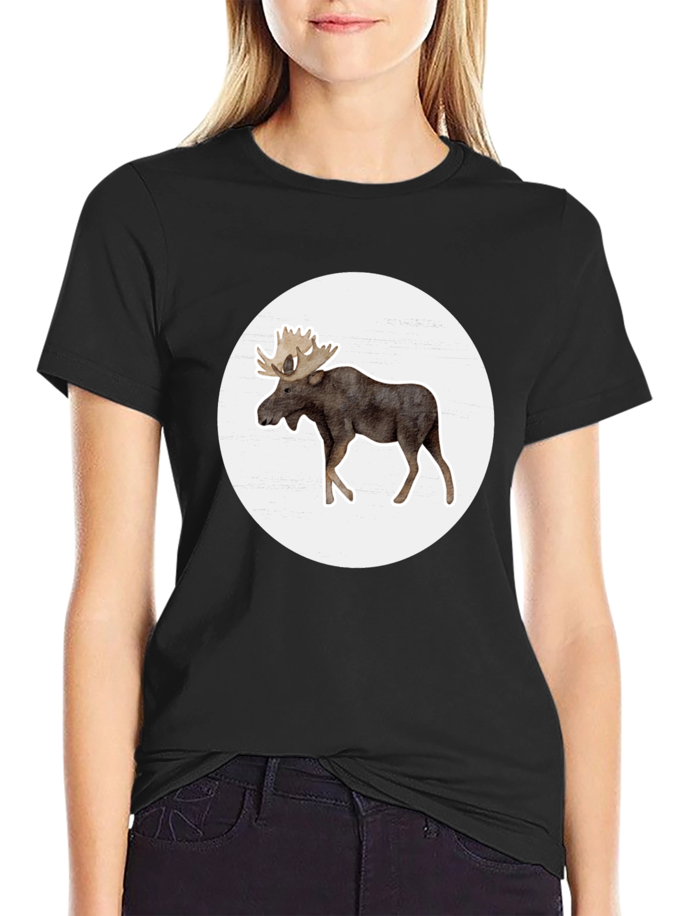 Moose Graphic Tee - Casual Comfort