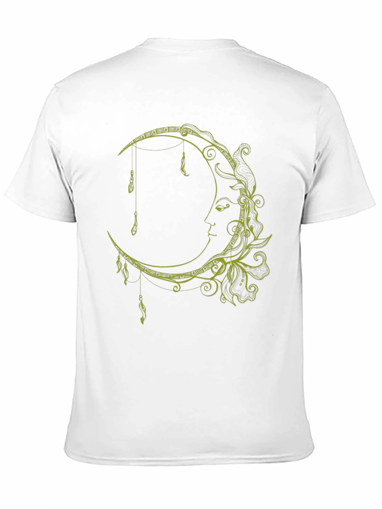 Celestial Moon Graphic T-Shirt - Stylish Black Tee