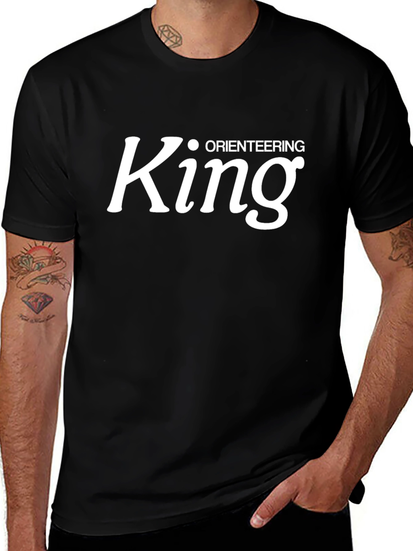 Orienteering King Black T-Shirt