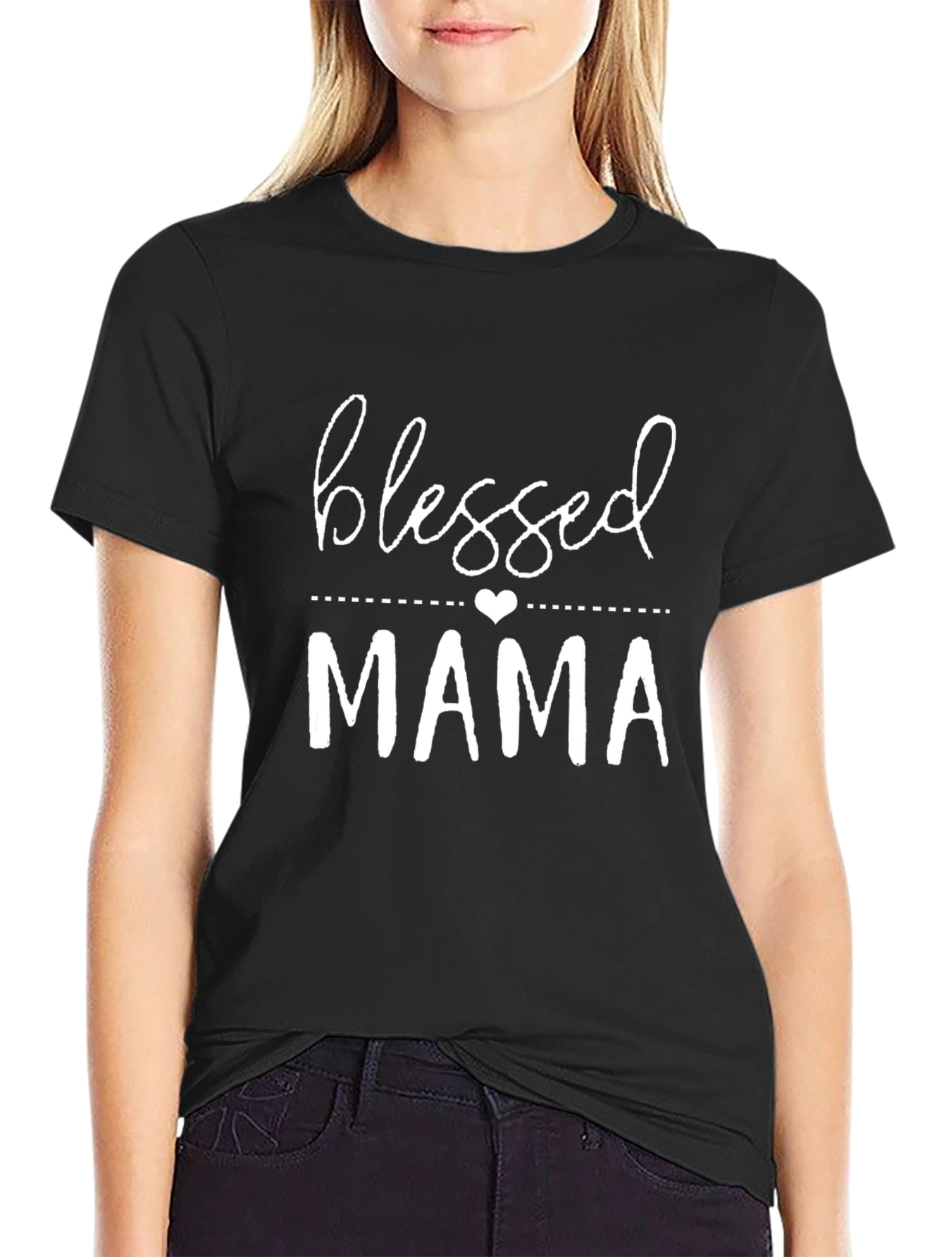 Blessed Mama Graphic Tee - Soft Cotton Comfort