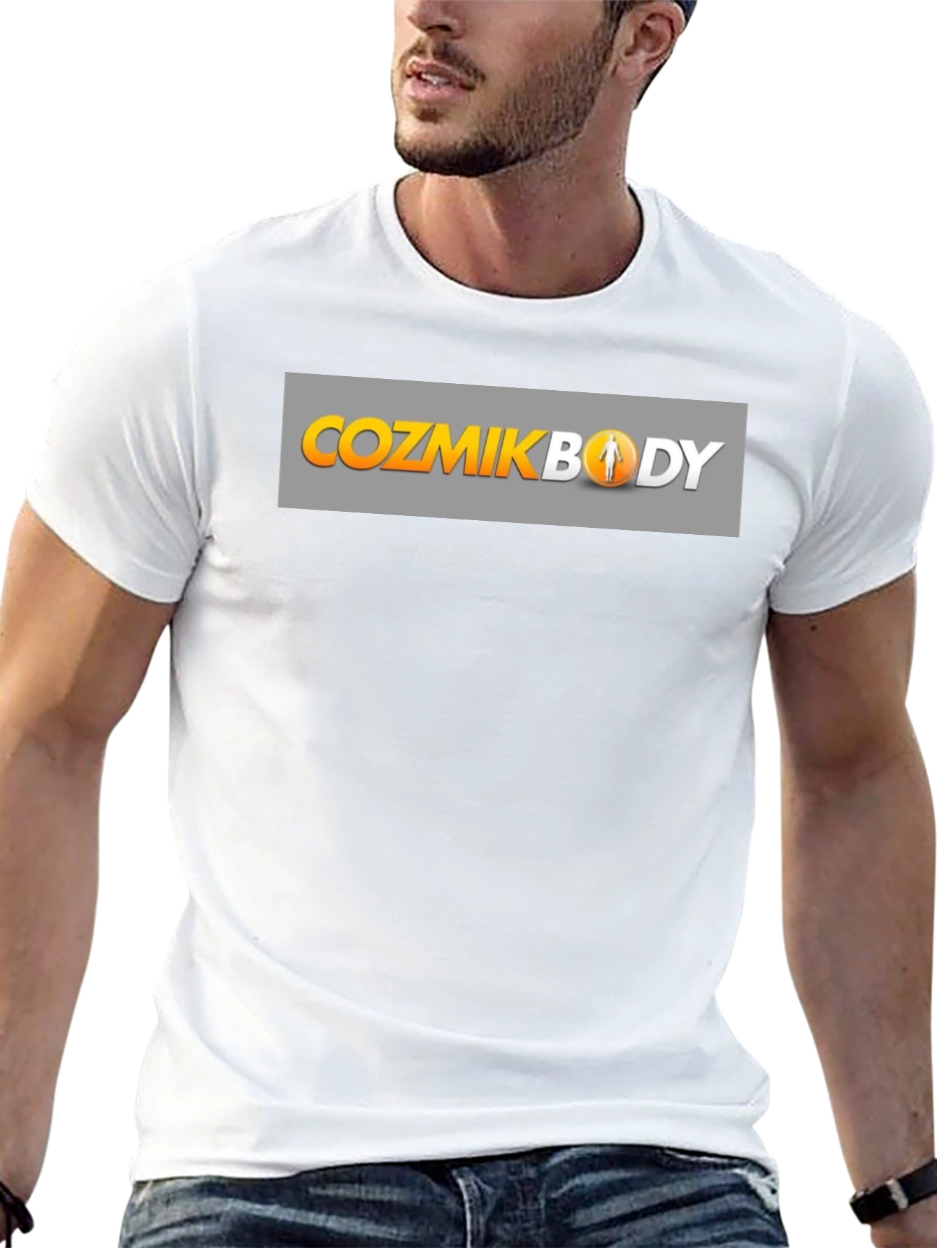 CozmikBody Black Graphic T-Shirt