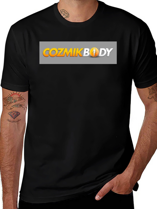 CozmikBody Black Graphic T-Shirt