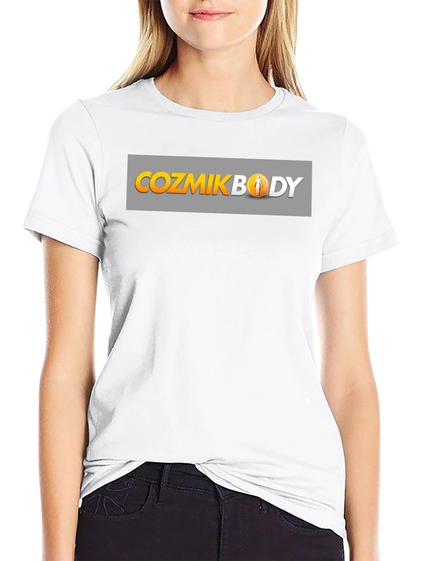 CozmikBody Black Graphic T-Shirt