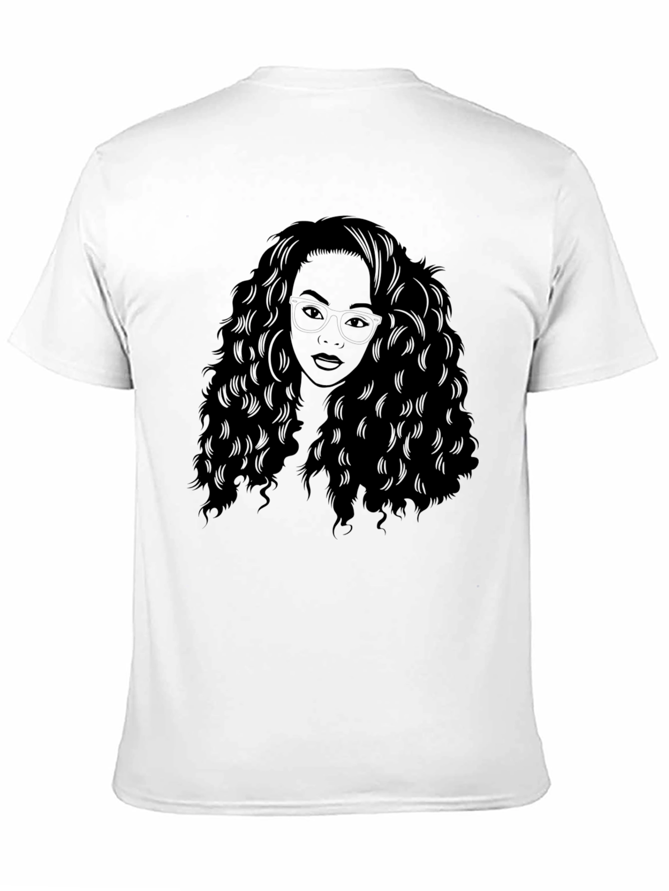 Woman Silhouette Graphic Black T-Shirt