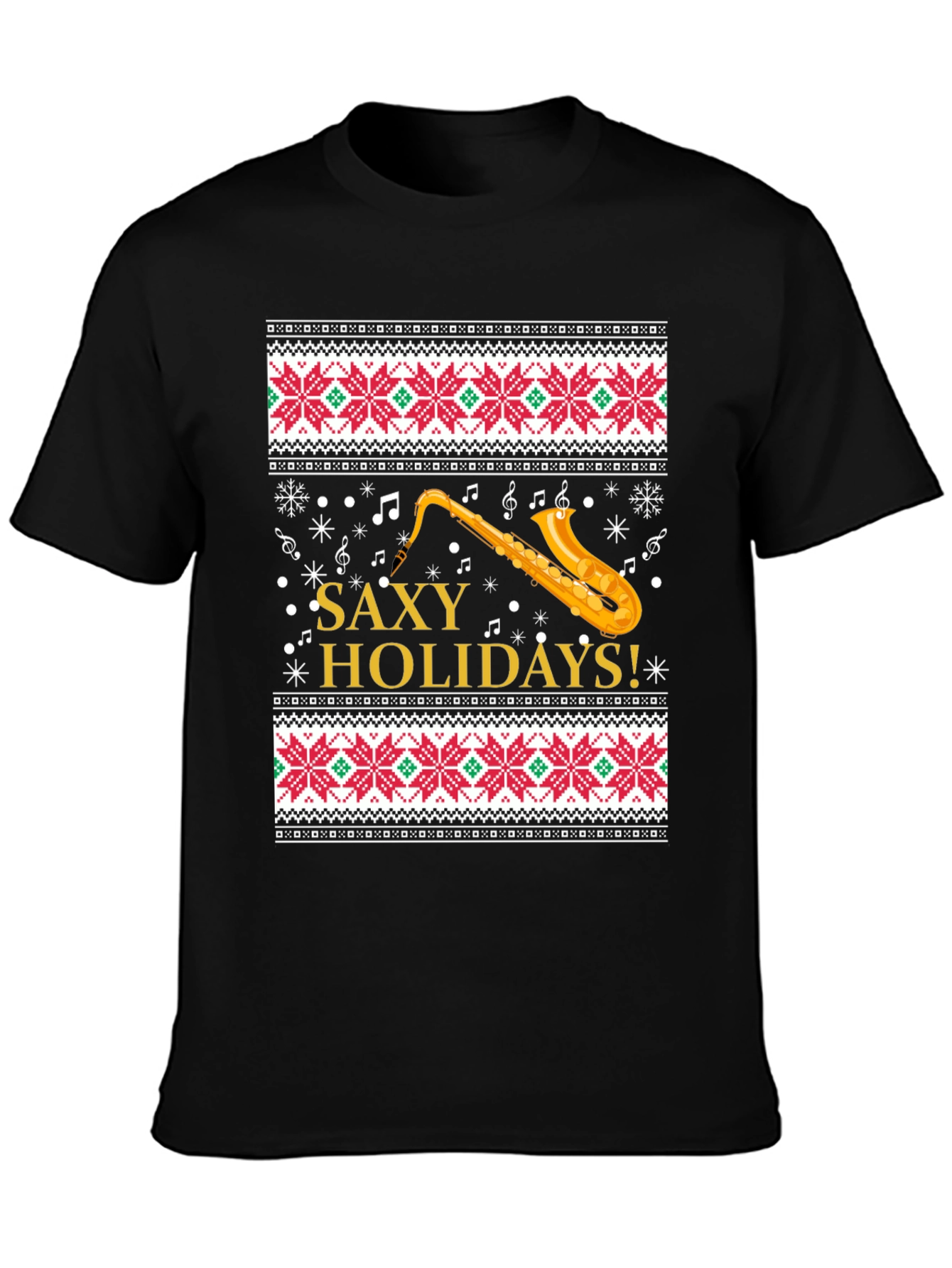 Saxy Holidays Christmas Sweater T-Shirt