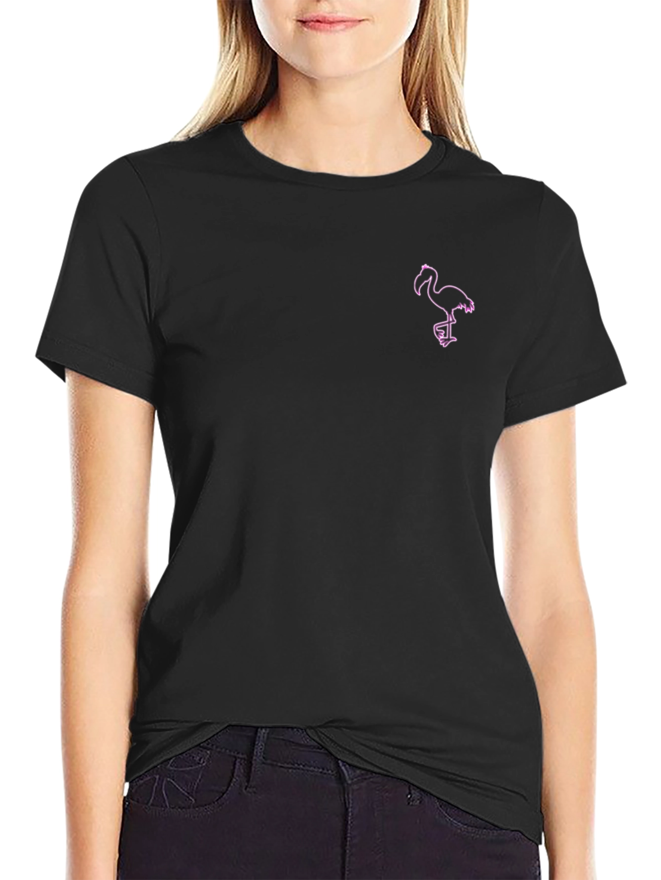 Black Flamingo T-Shirt - Stylish and Unique