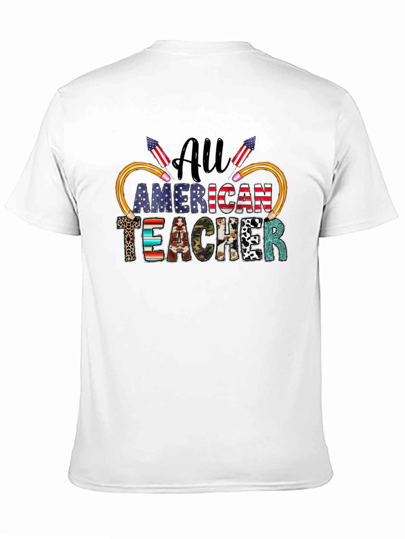 All American Teacher Patriotic T-Shirt