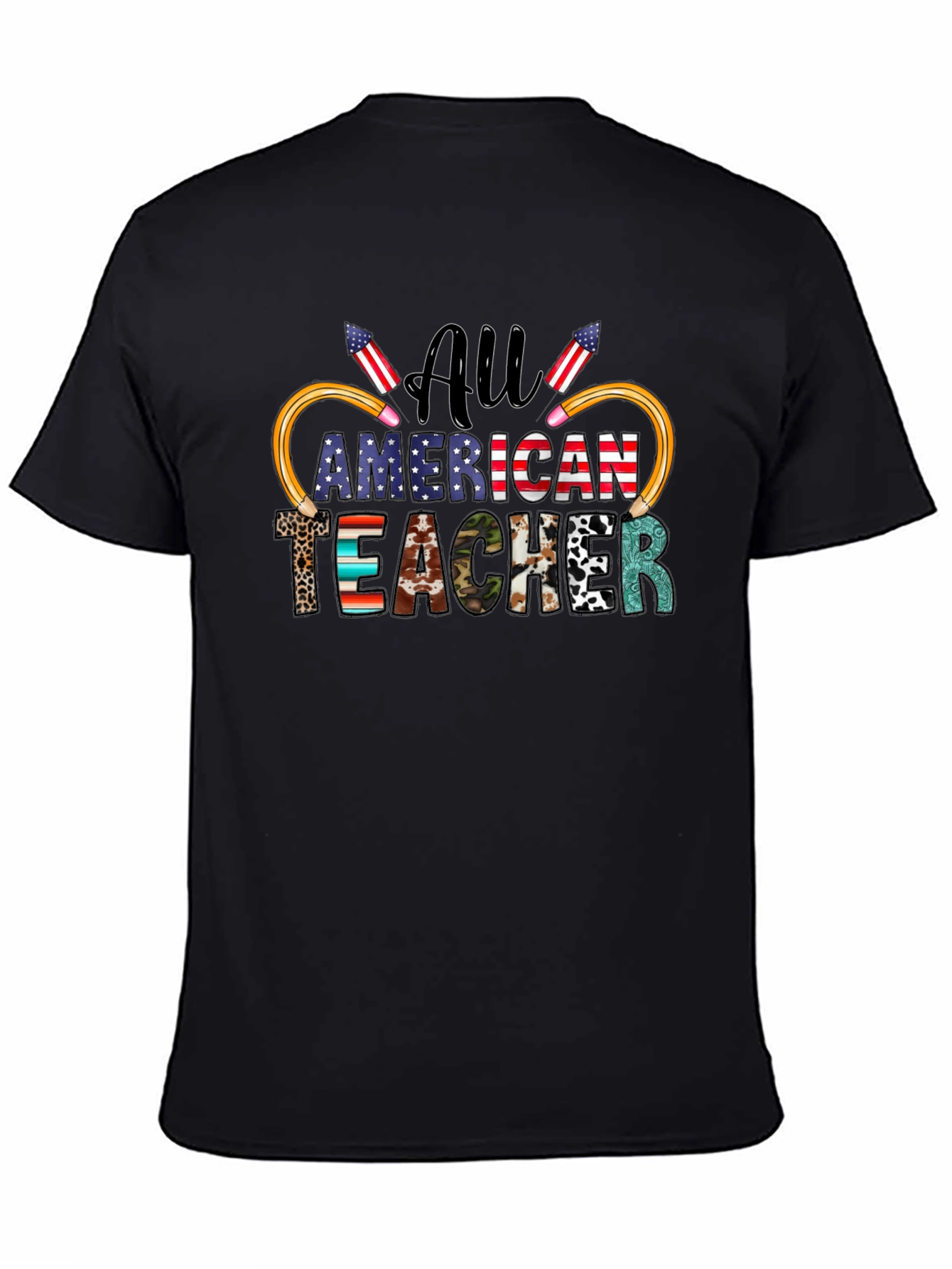 All American Teacher Patriotic T-Shirt