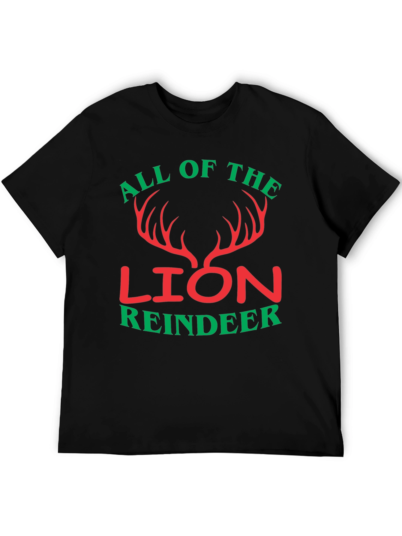 All Of The Lion Reindeer Graphic T-Shirt