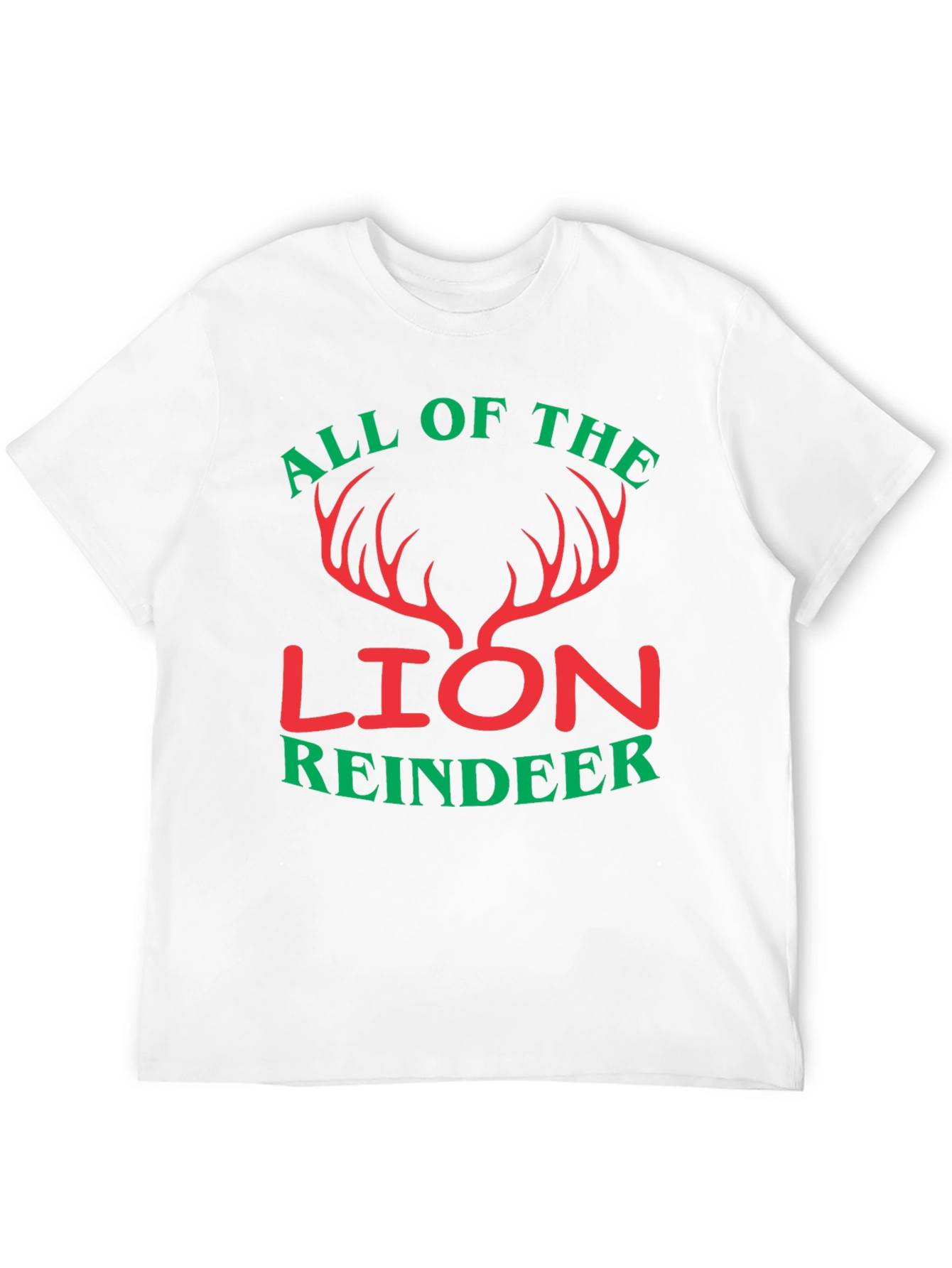 All Of The Lion Reindeer Graphic T-Shirt