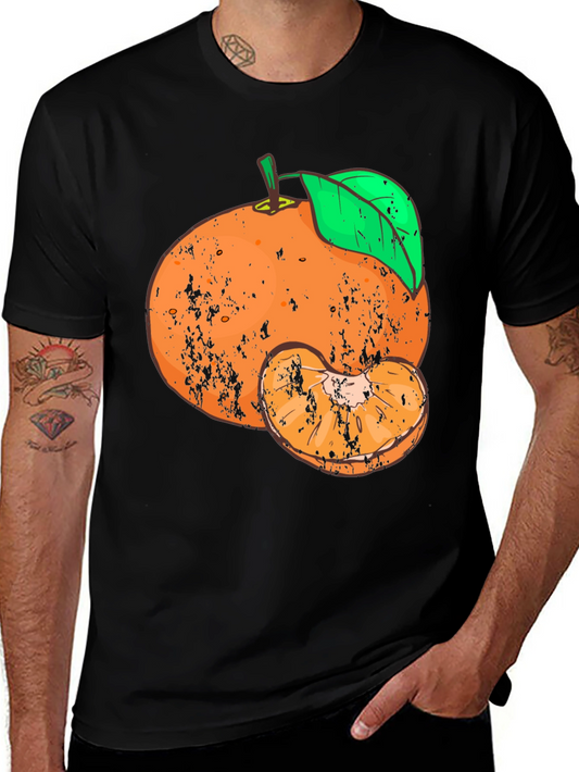 Distressed Tangerine Graphic Tee