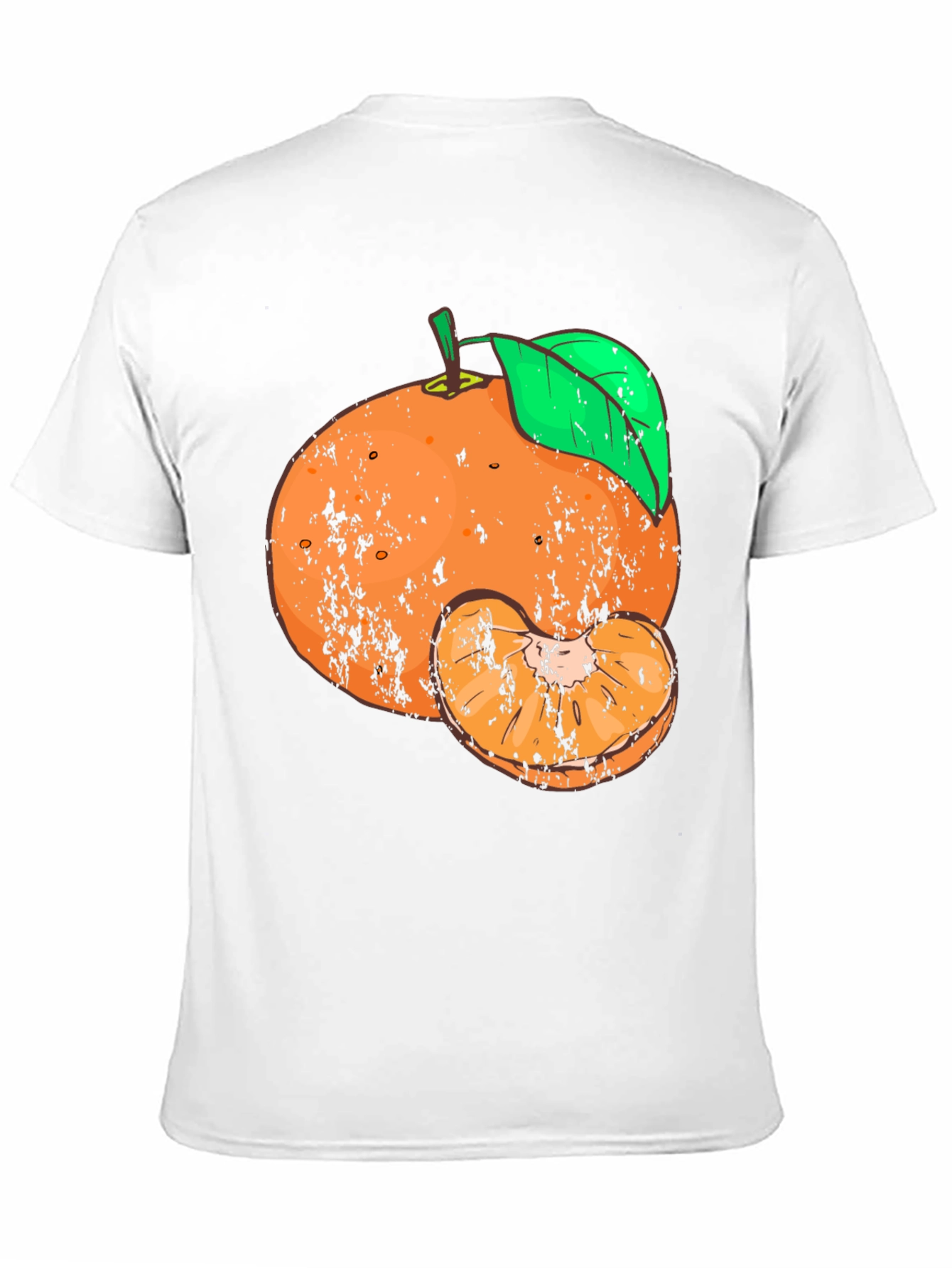 Distressed Tangerine Graphic Tee