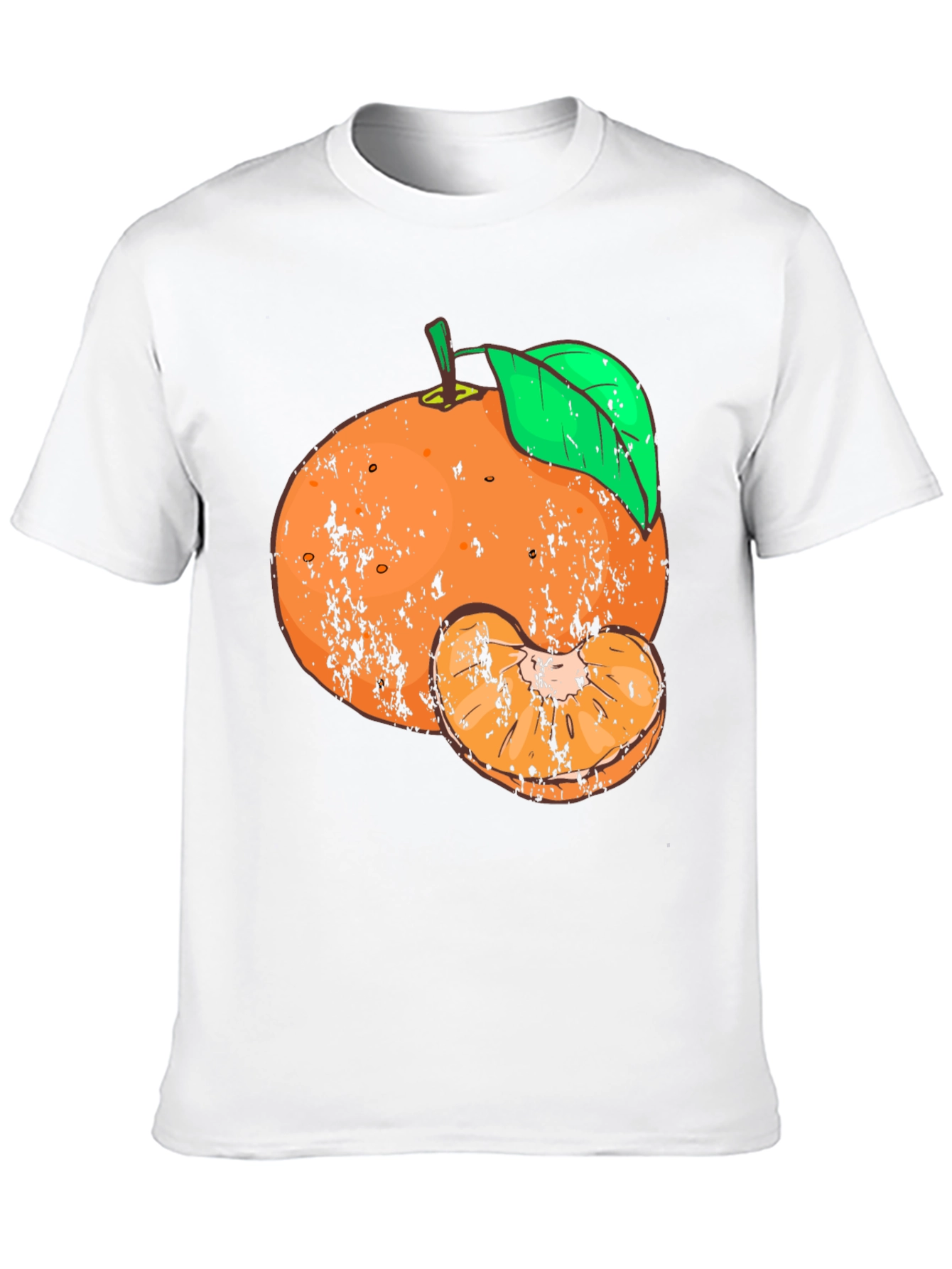 Distressed Tangerine Graphic Tee