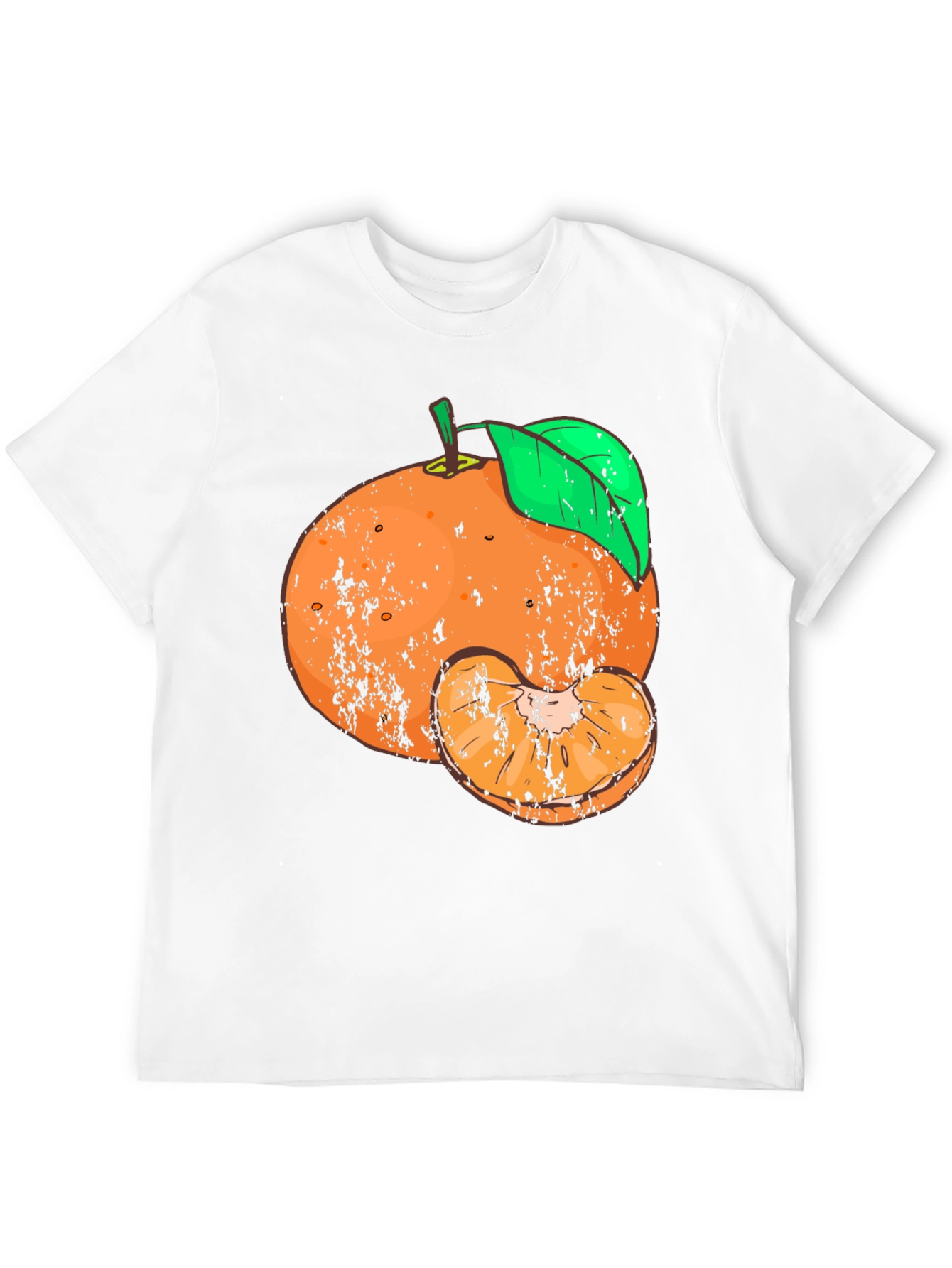 Distressed Tangerine Graphic Tee