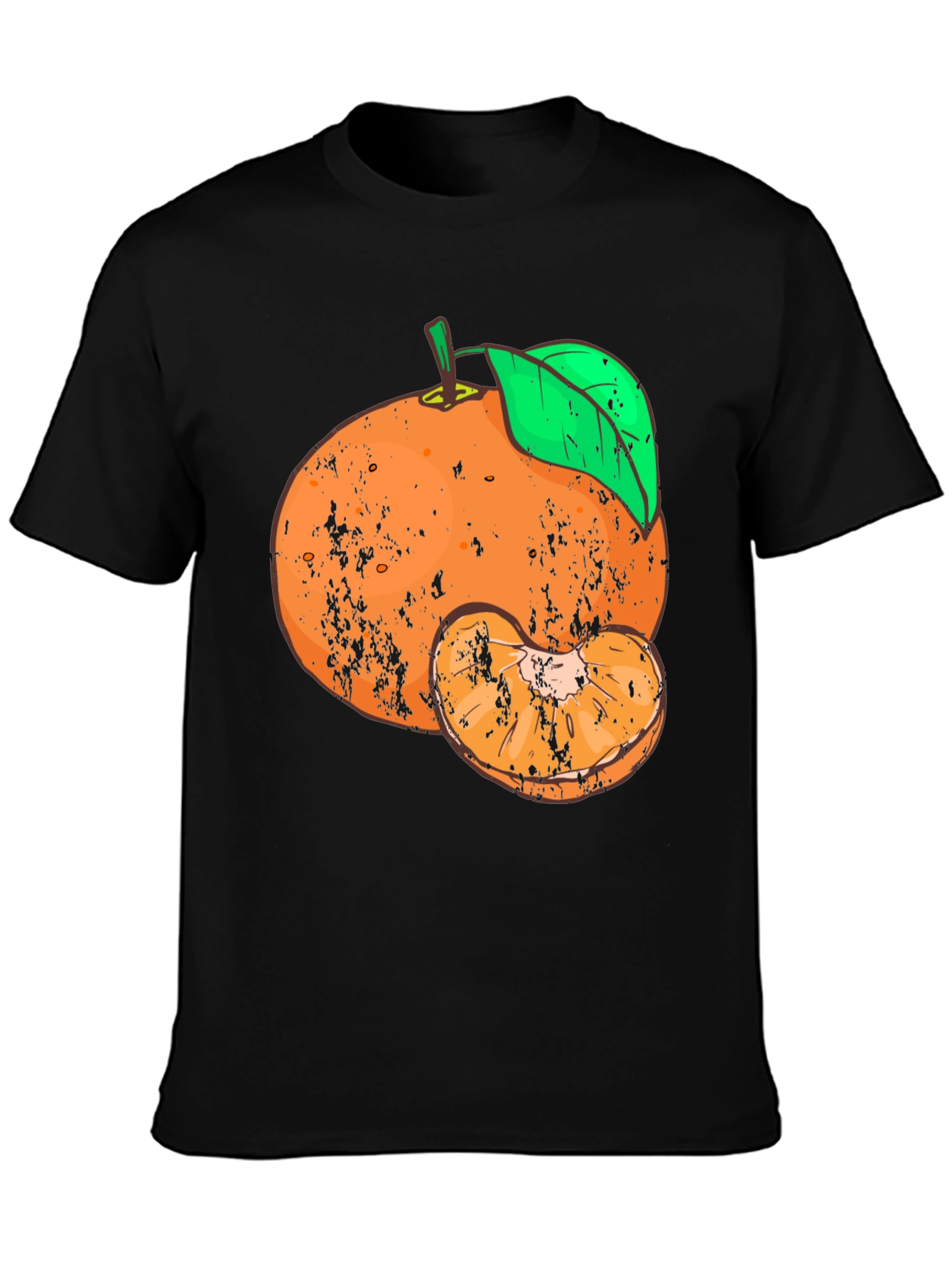 Distressed Tangerine Graphic Tee