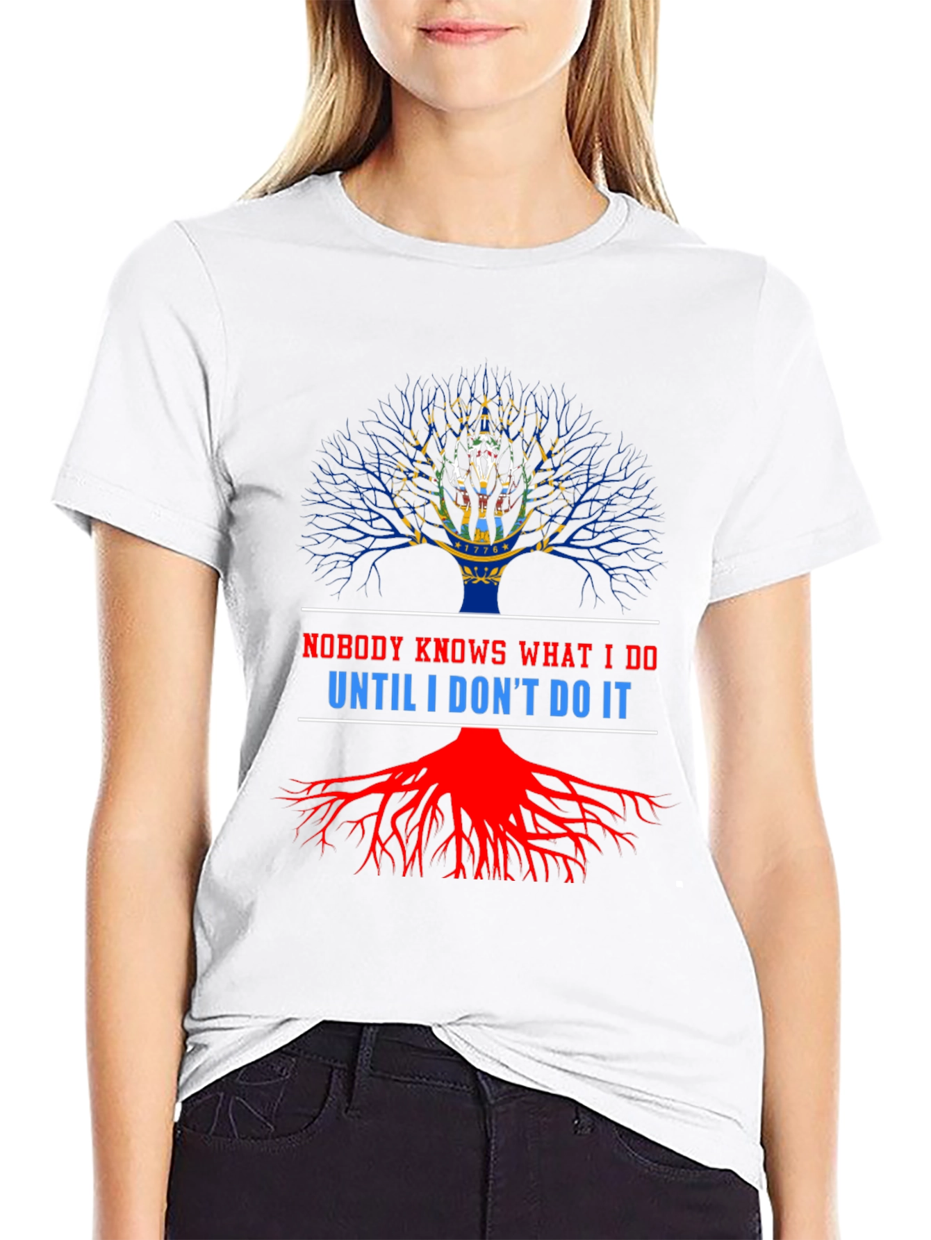 Nobody Knows What I Do Tree Graphic Tee