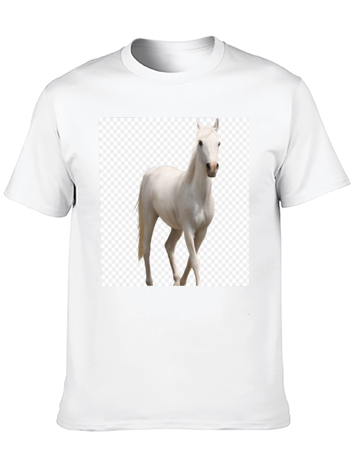 Black Horse Graphic Tee - Equestrian Style T-Shirt