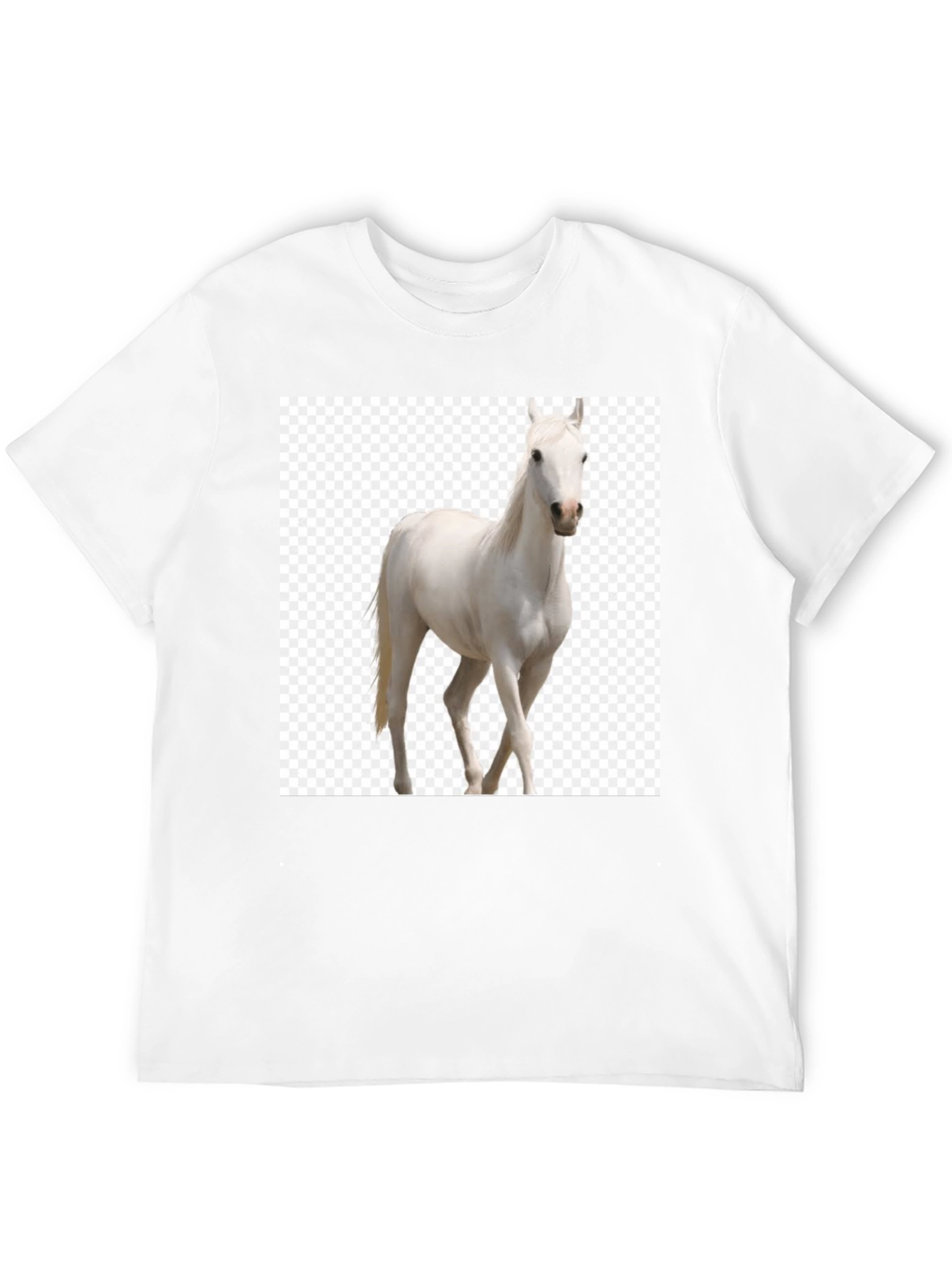 Black Horse Graphic Tee - Equestrian Style T-Shirt