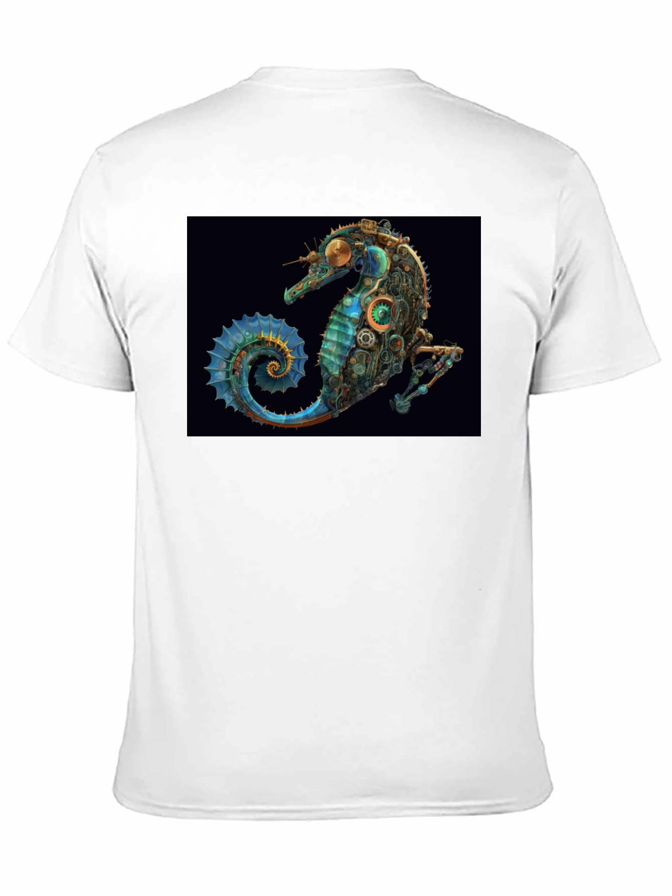 Steampunk Seahorse Graphic T-Shirt
