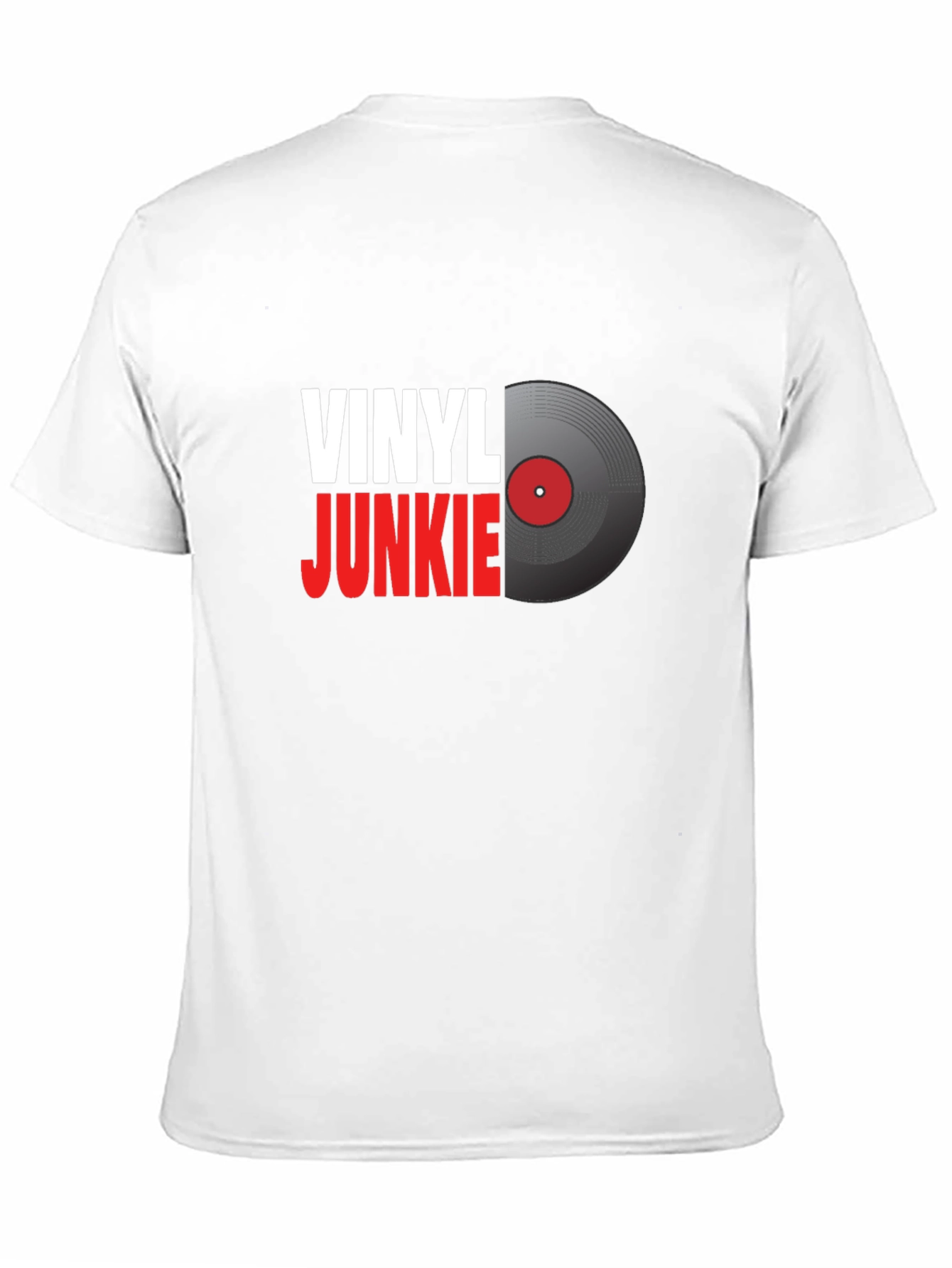 Vinyl Junkie Graphic T-Shirt - Music Lover Tee
