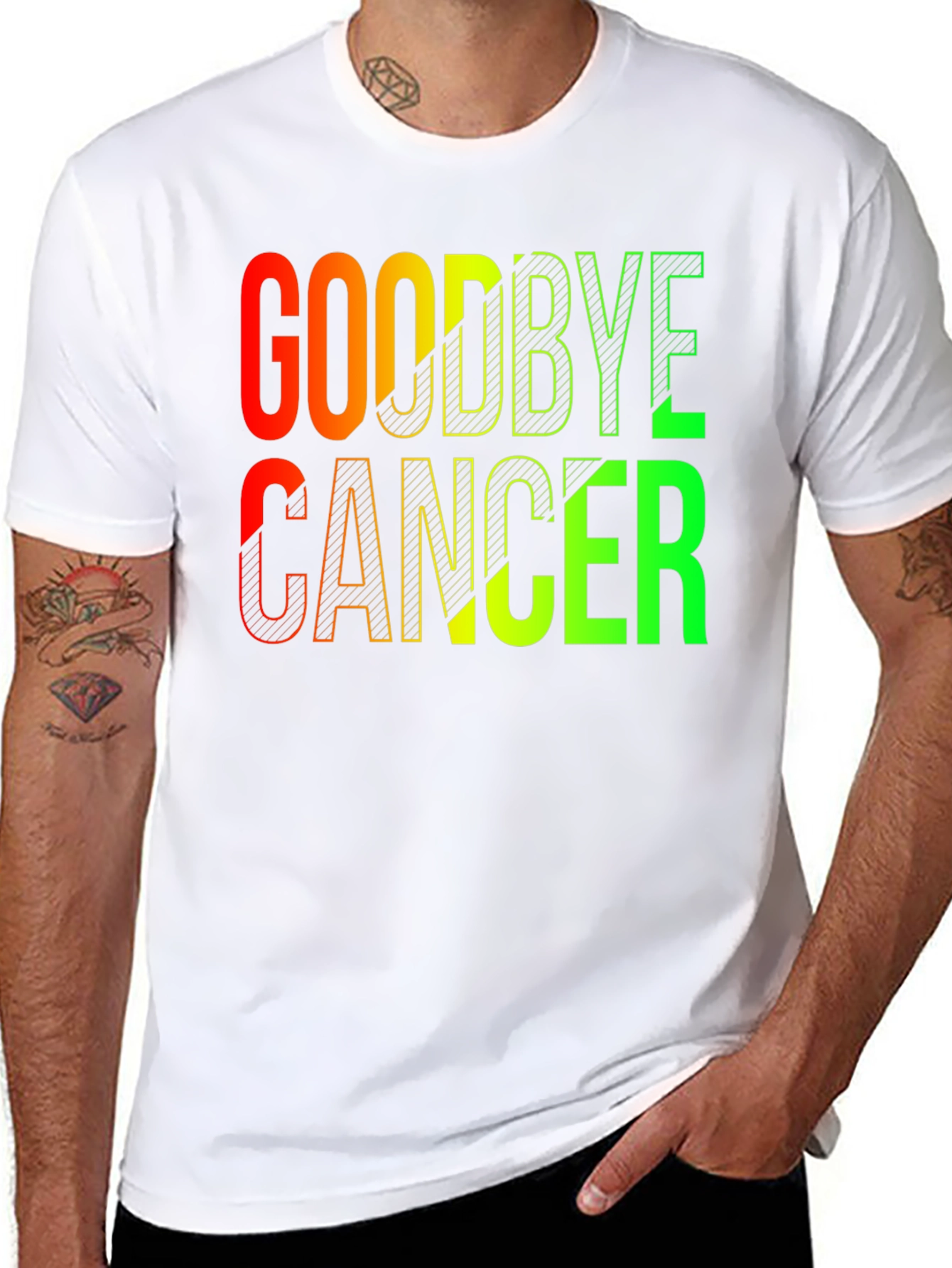 Goodbye Cancer Graphic Tee - Stylish Support