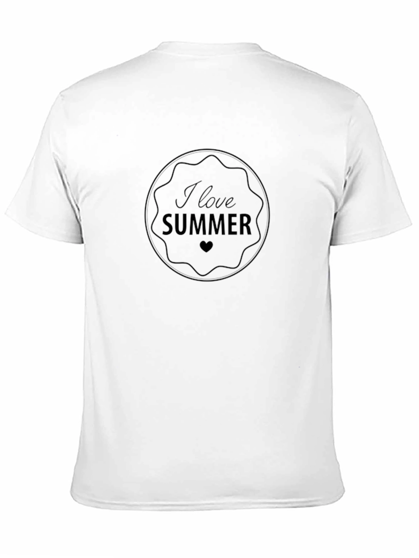 I Love Summer T-Shirt - Black