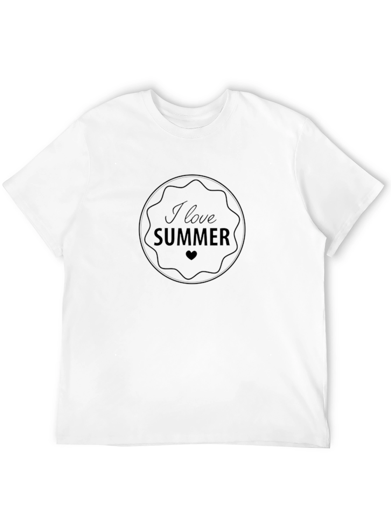 I Love Summer T-Shirt - Black