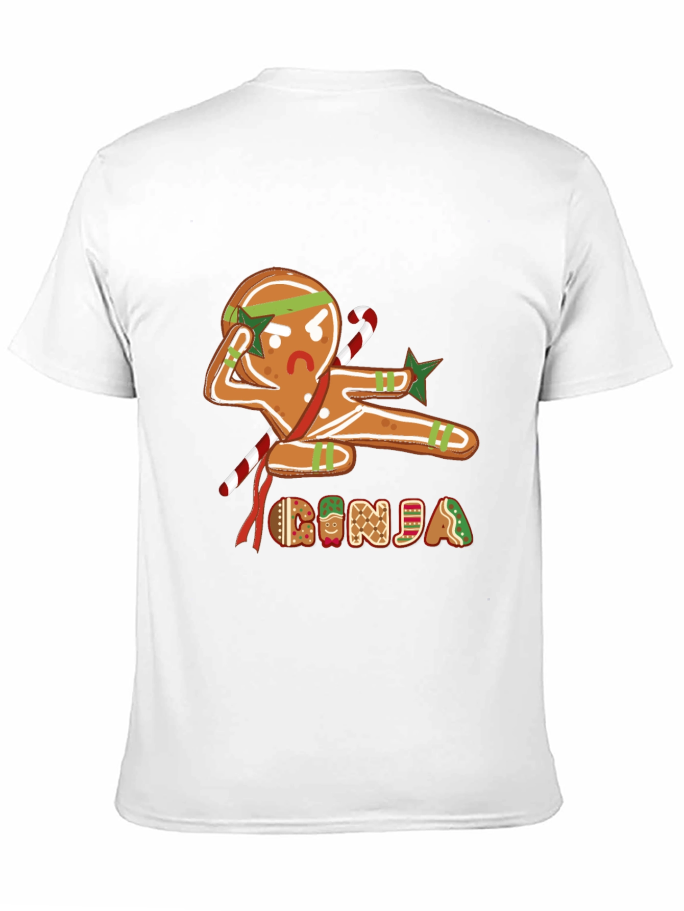 Gingerbread Ninja Graphic T-Shirt - Holiday Fun