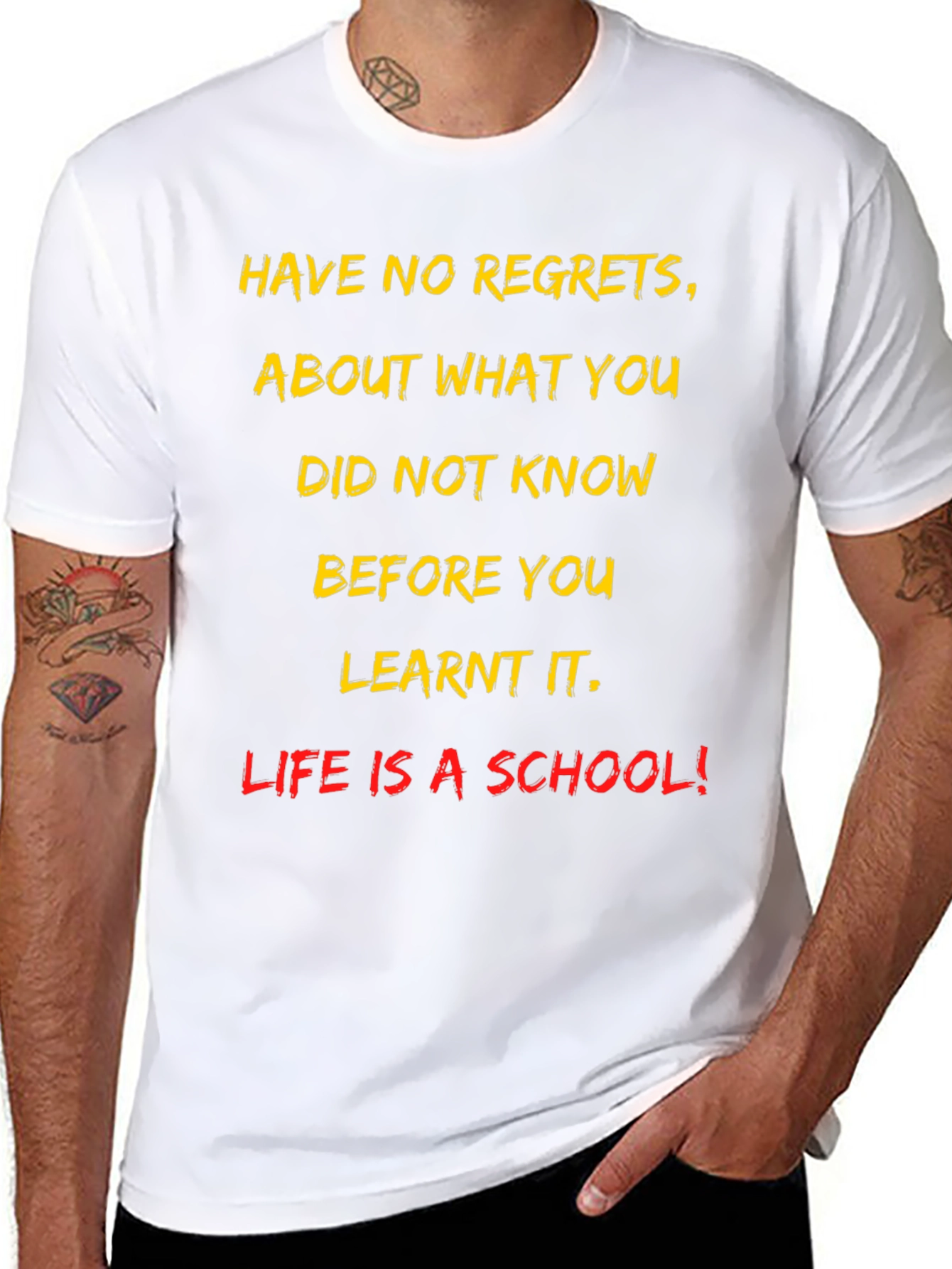 Motivational T-Shirt - Life Is a School