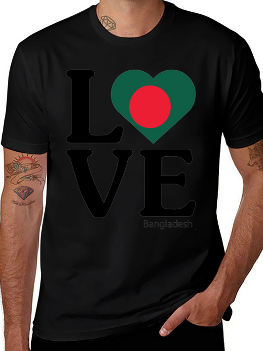 Love Bangladesh Graphic Tee - Black