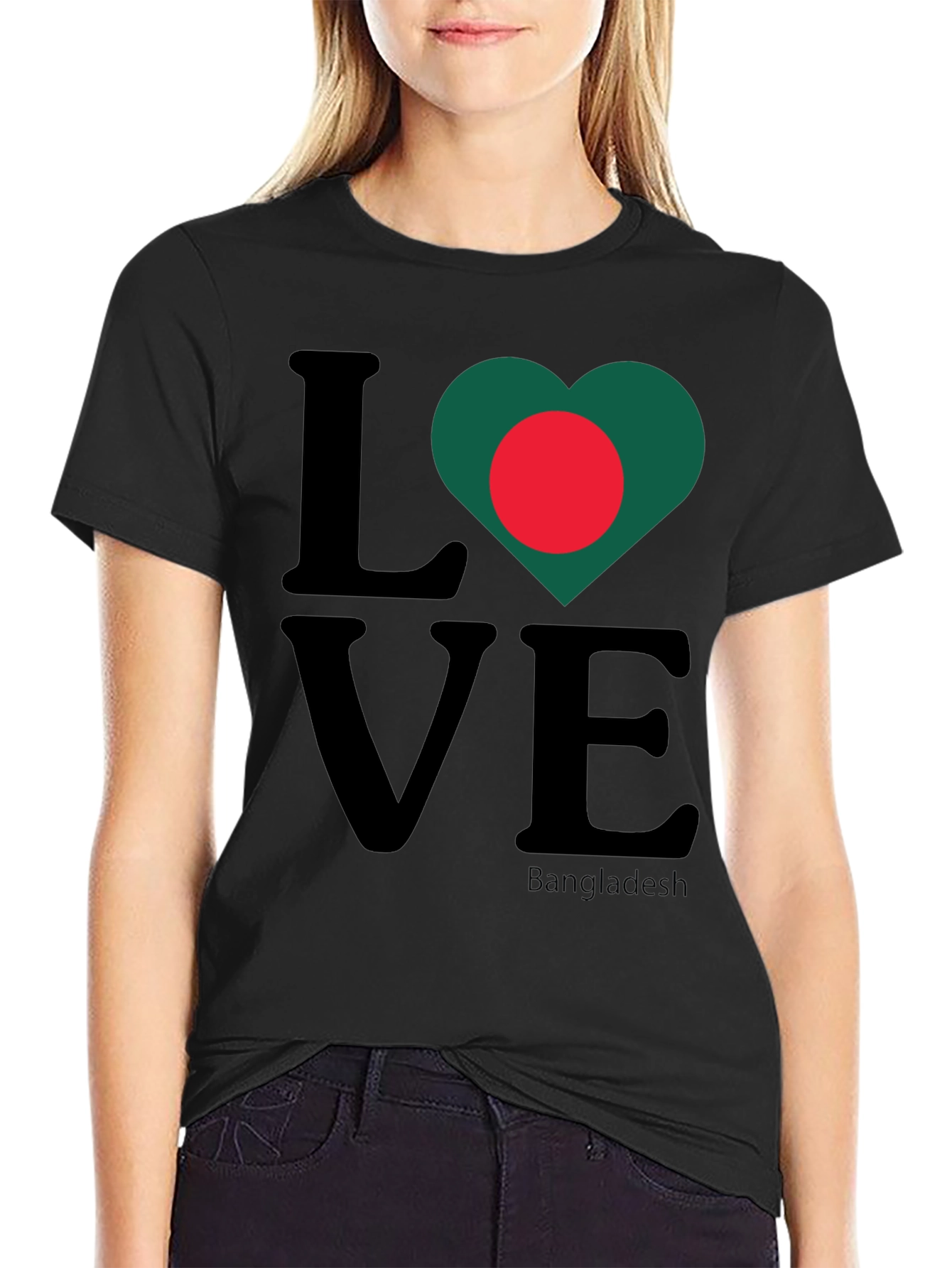 Love Bangladesh Graphic Tee - Black