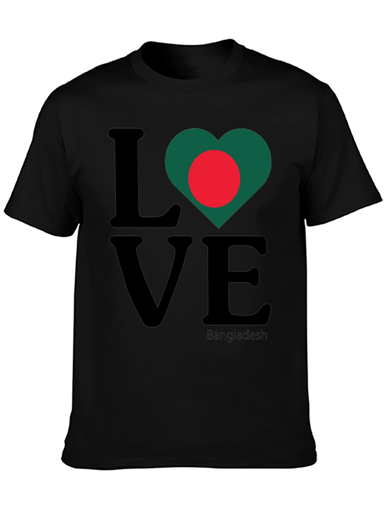 Love Bangladesh Graphic Tee - Black