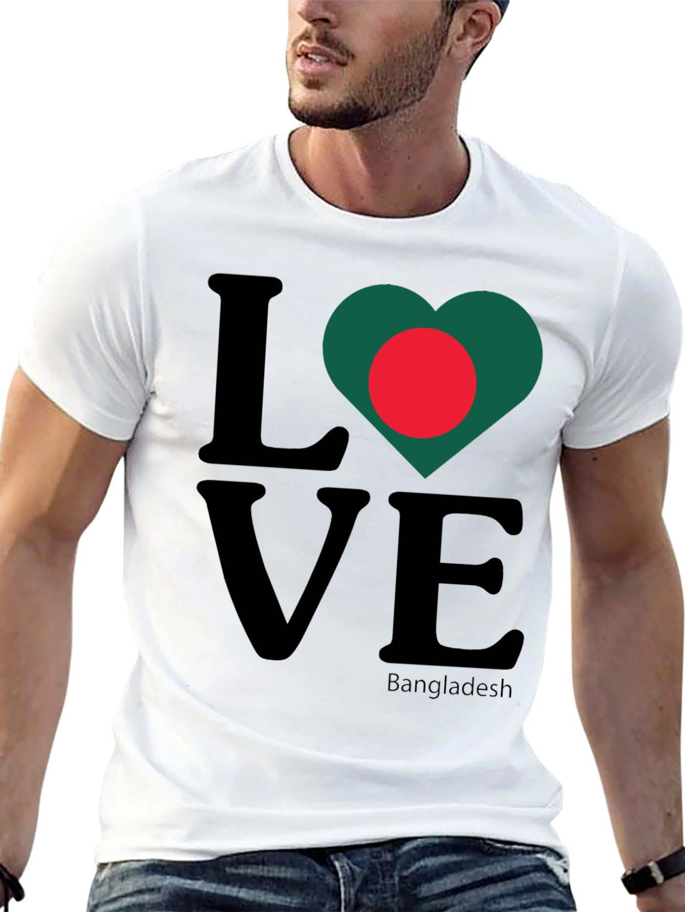 Love Bangladesh Graphic Tee - Black