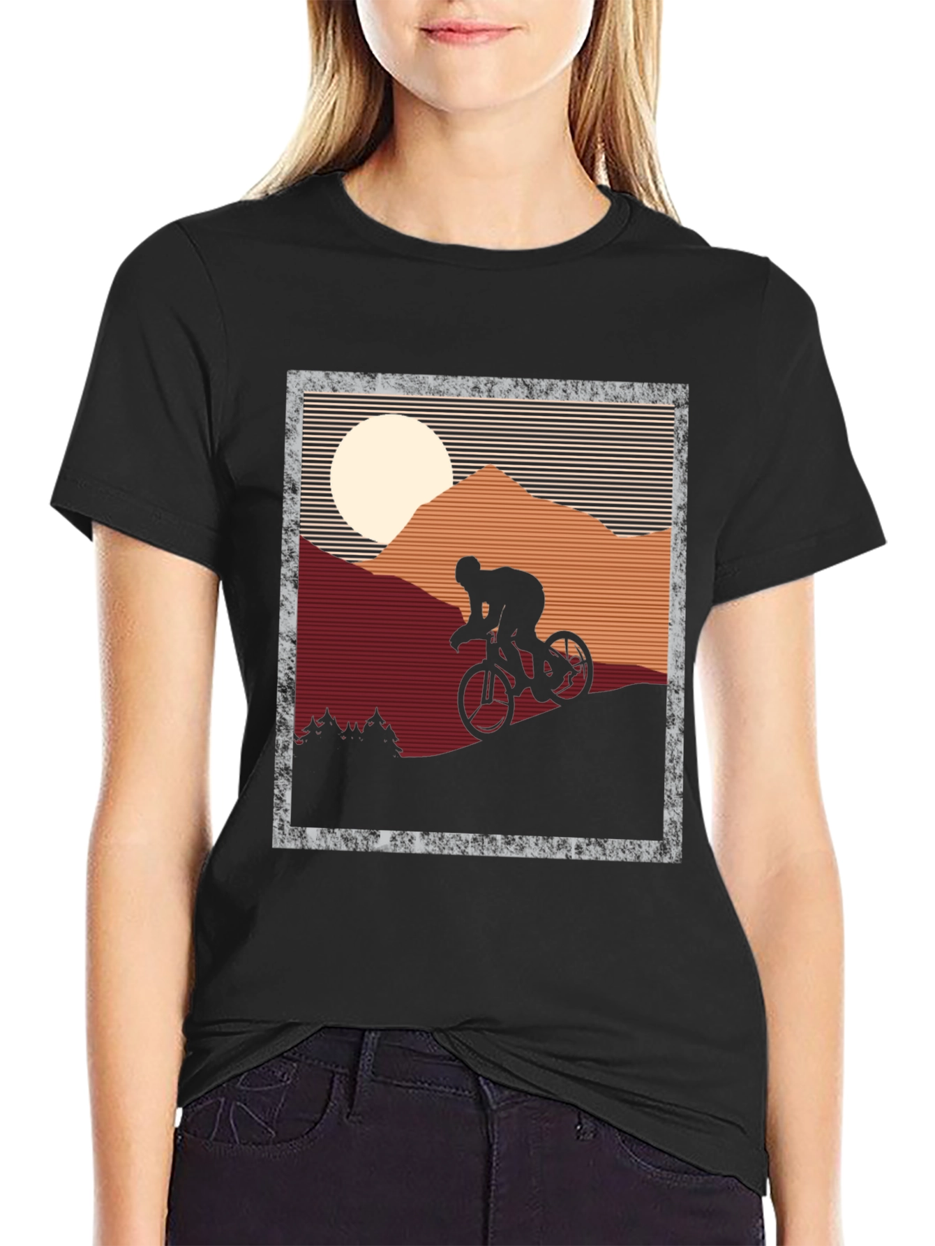 Cyclist Silhouette T-Shirt