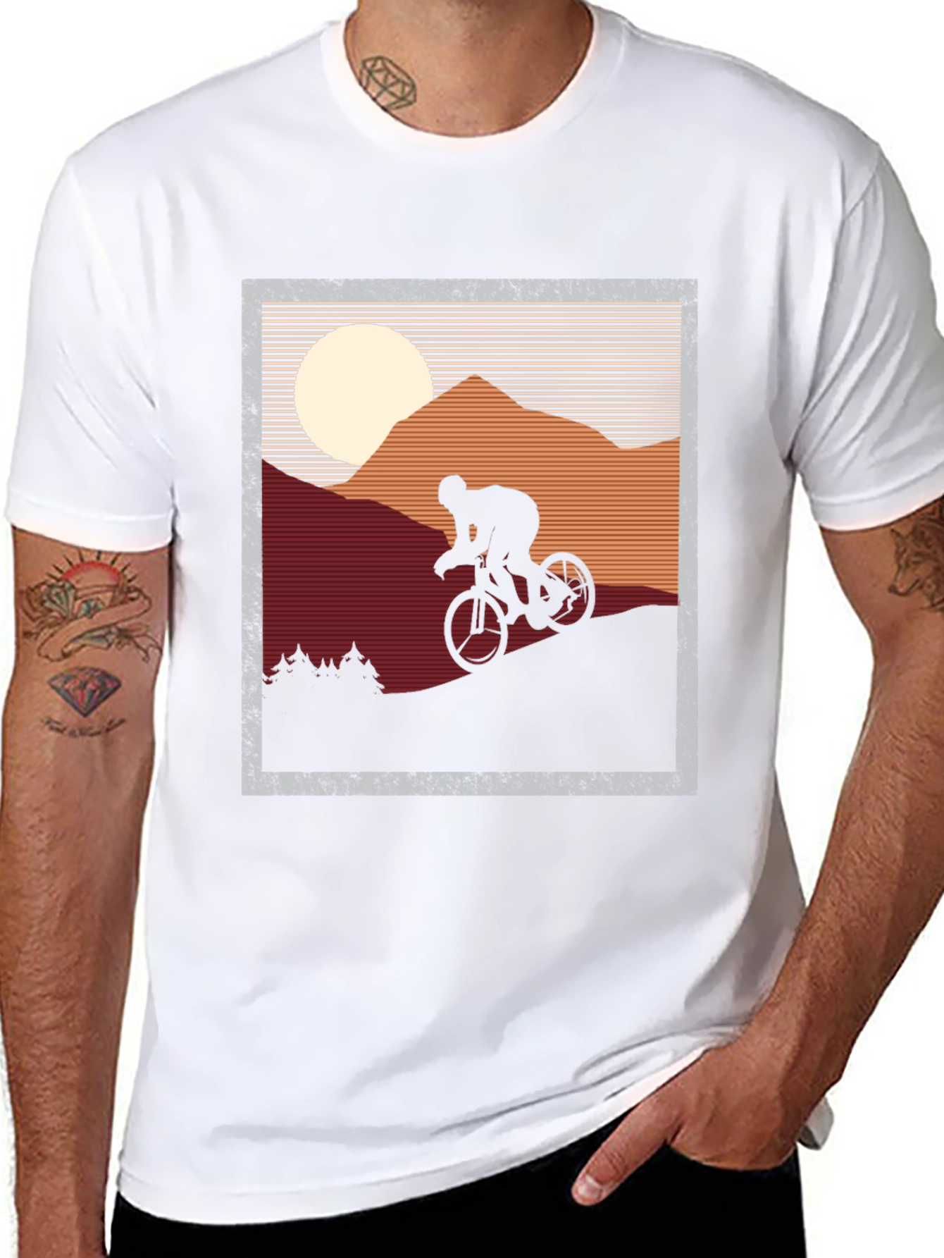 Cyclist Silhouette T-Shirt