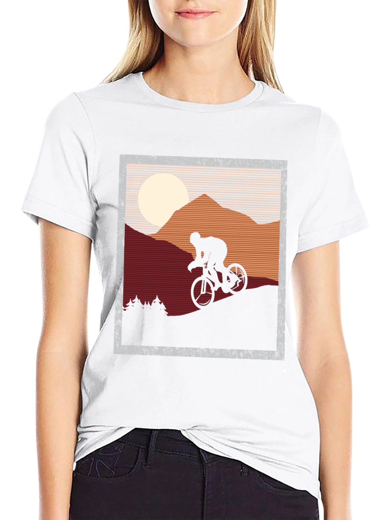 Cyclist Silhouette T-Shirt