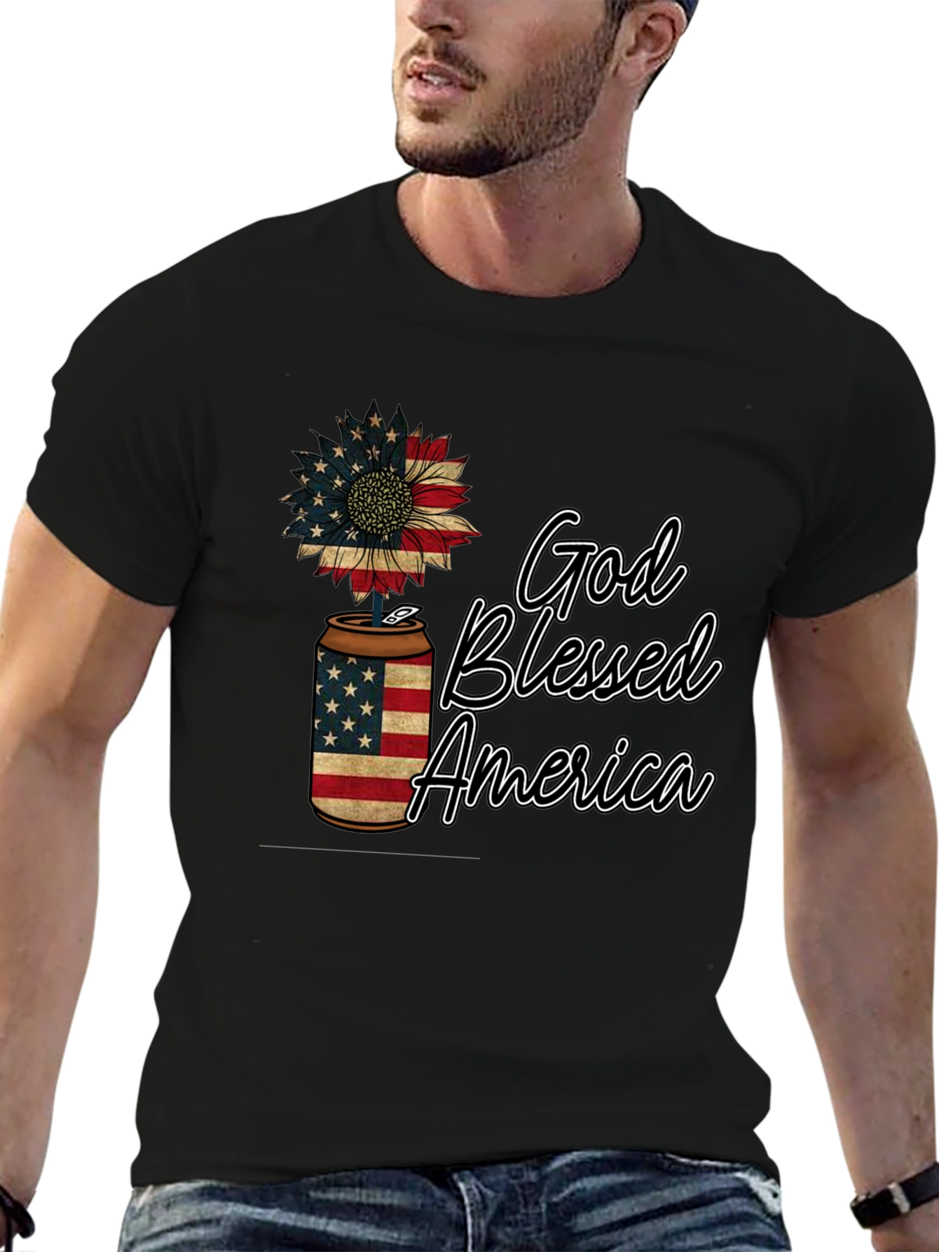 God Blessed America Patriotic T-Shirt